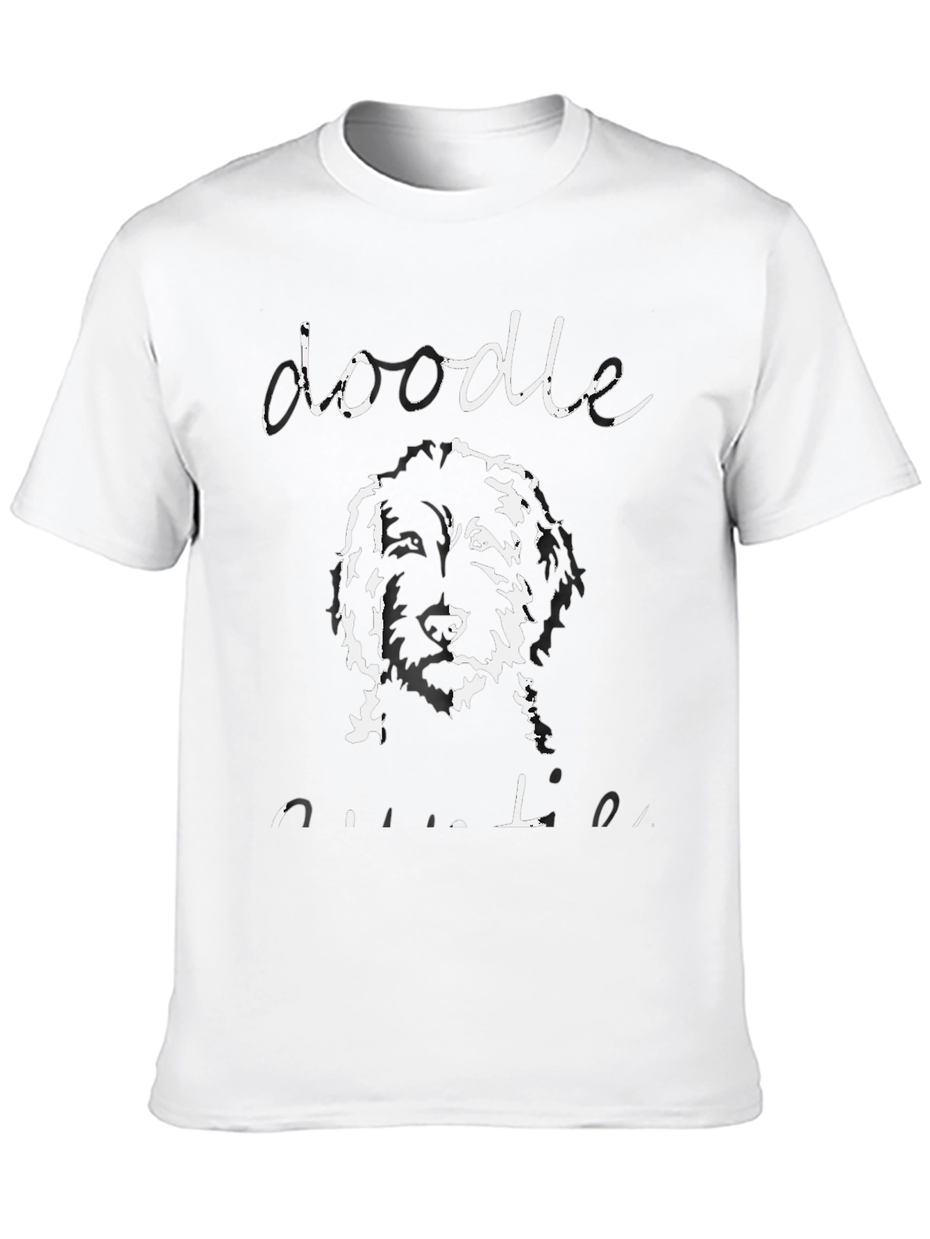 Doodle Outline T-Shirt - Unisex Black Tee