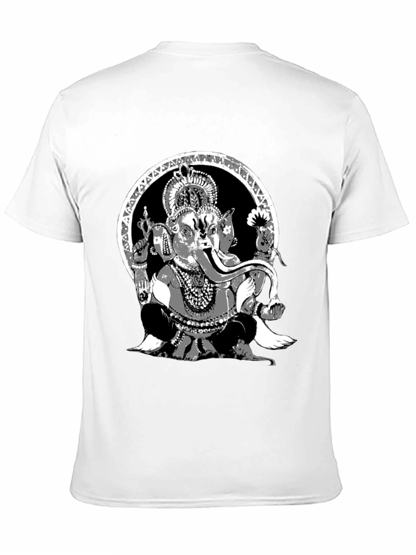Ganesha Graphic Print Black T-Shirt