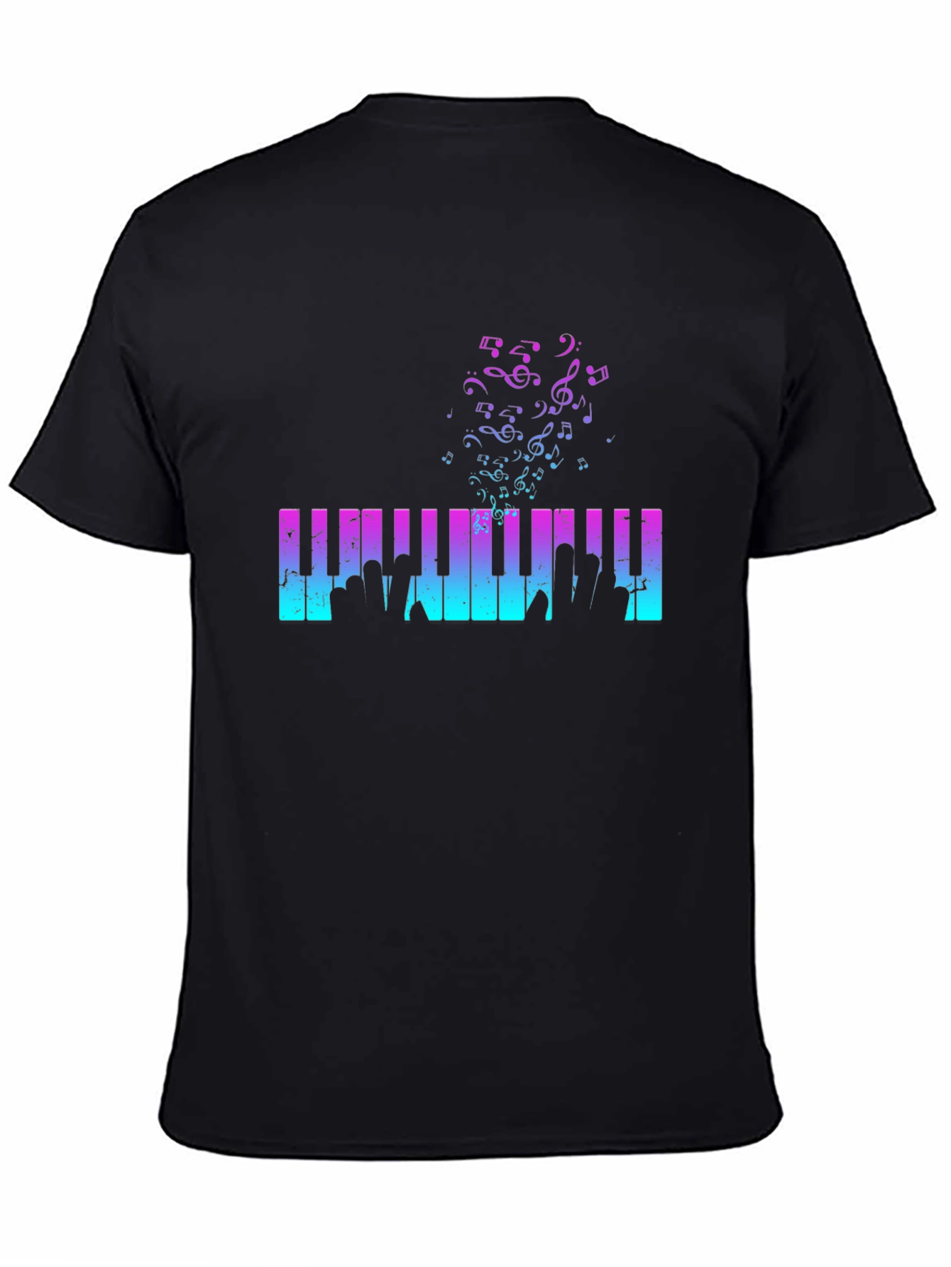 Musical Piano Keys Graphic Tee