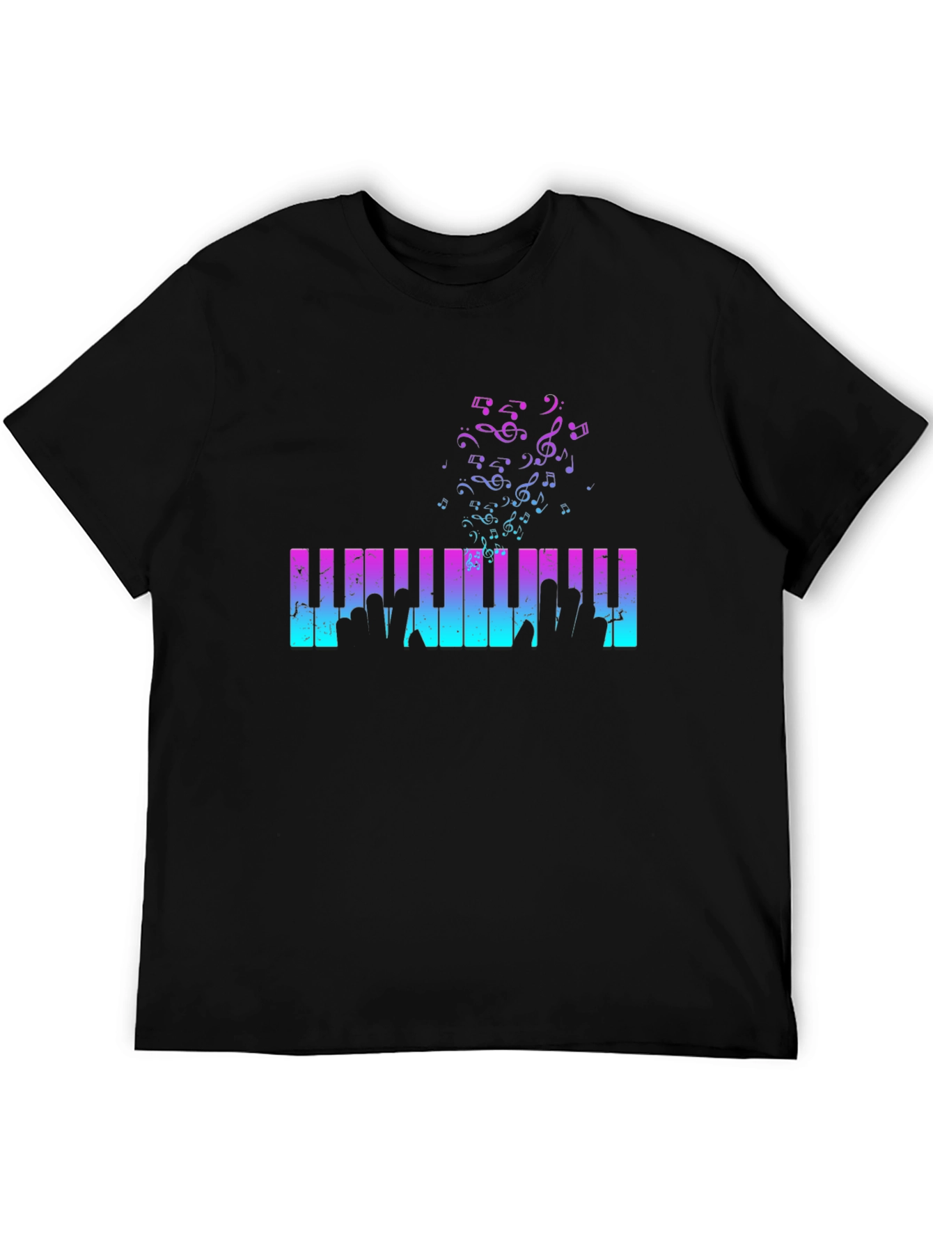 Musical Piano Keys Graphic Tee