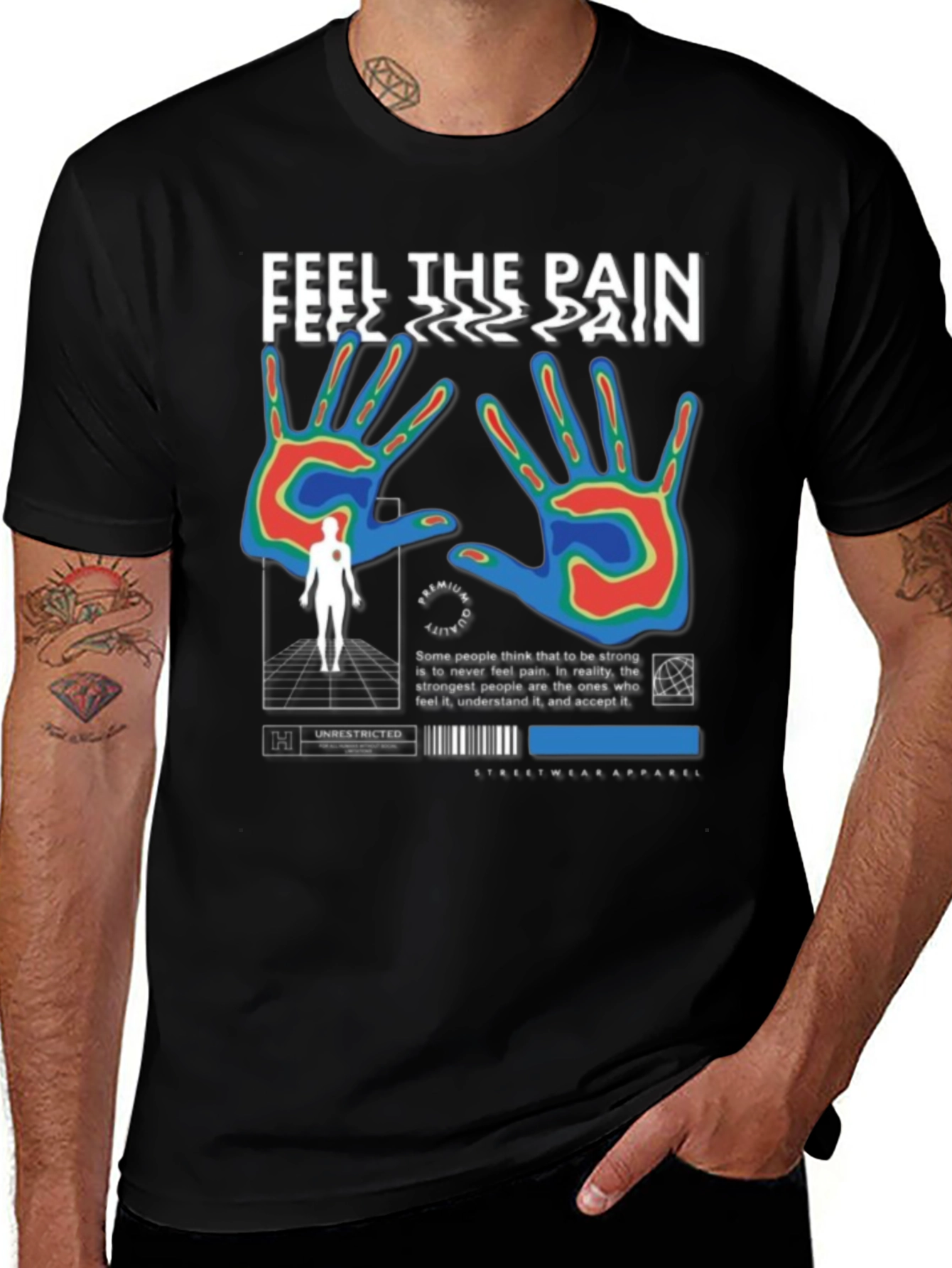 Feel The Pain Graphic T-Shirt