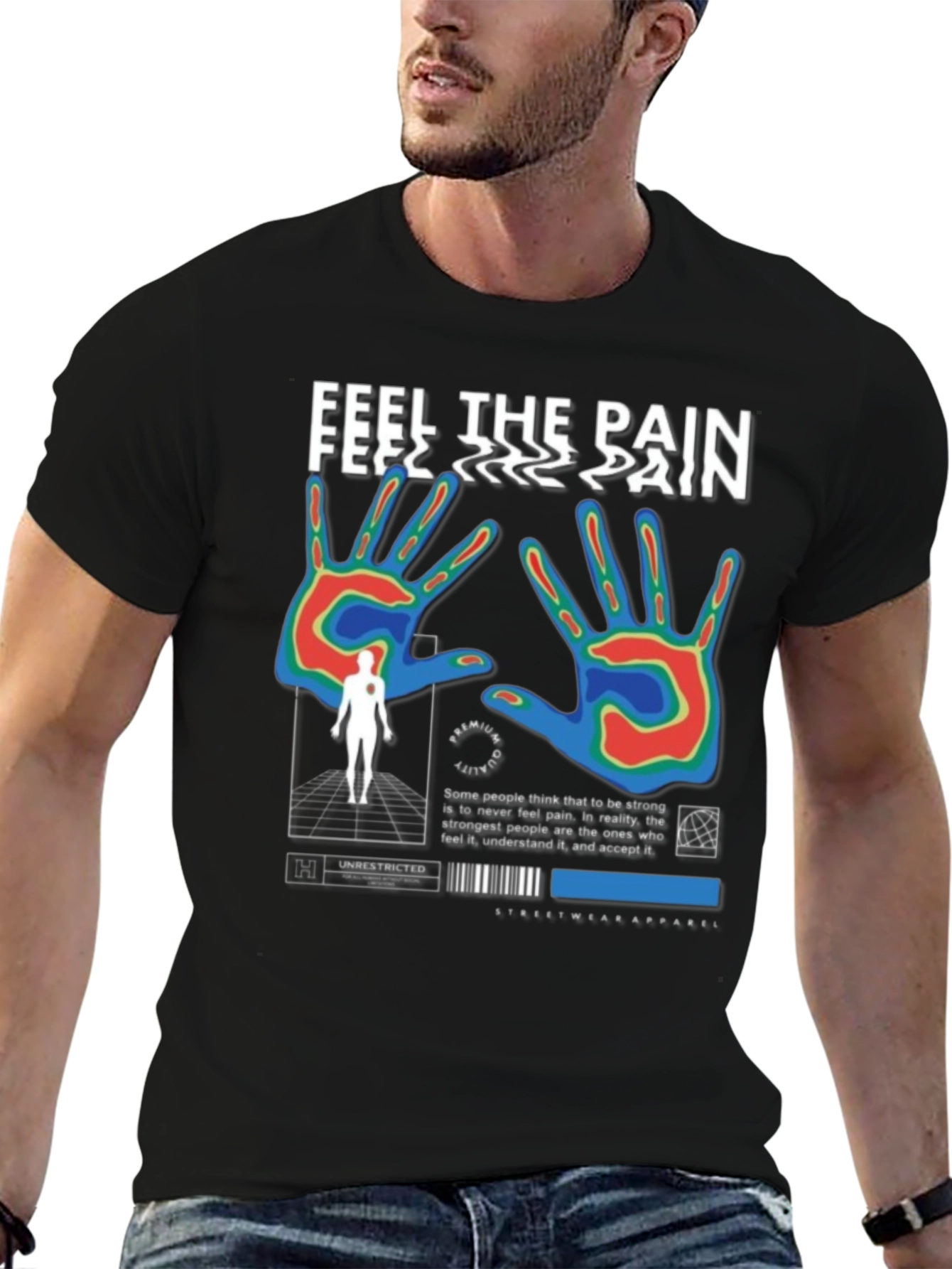 Feel The Pain Graphic T-Shirt