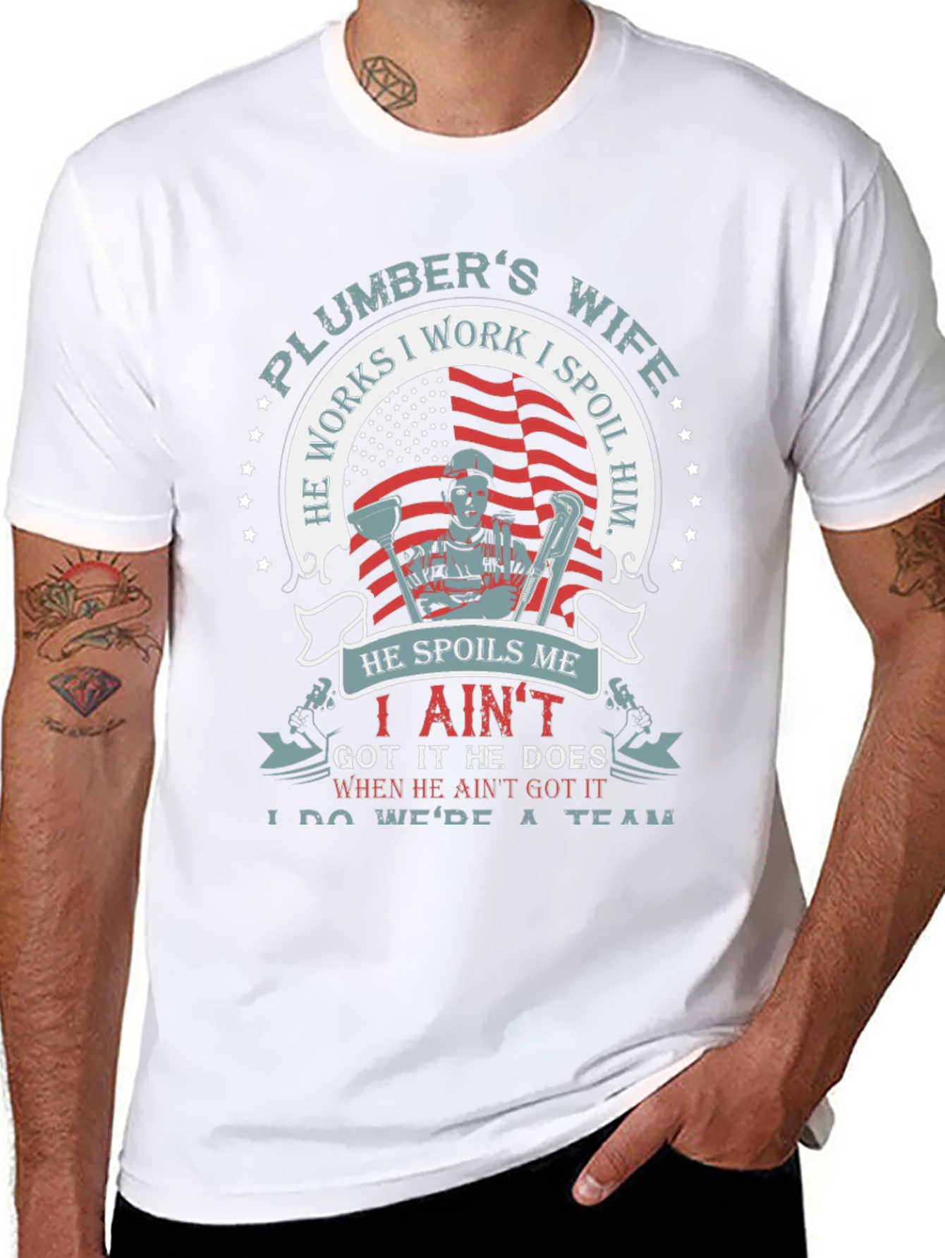 Plumbers Wife Graphic T-Shirt