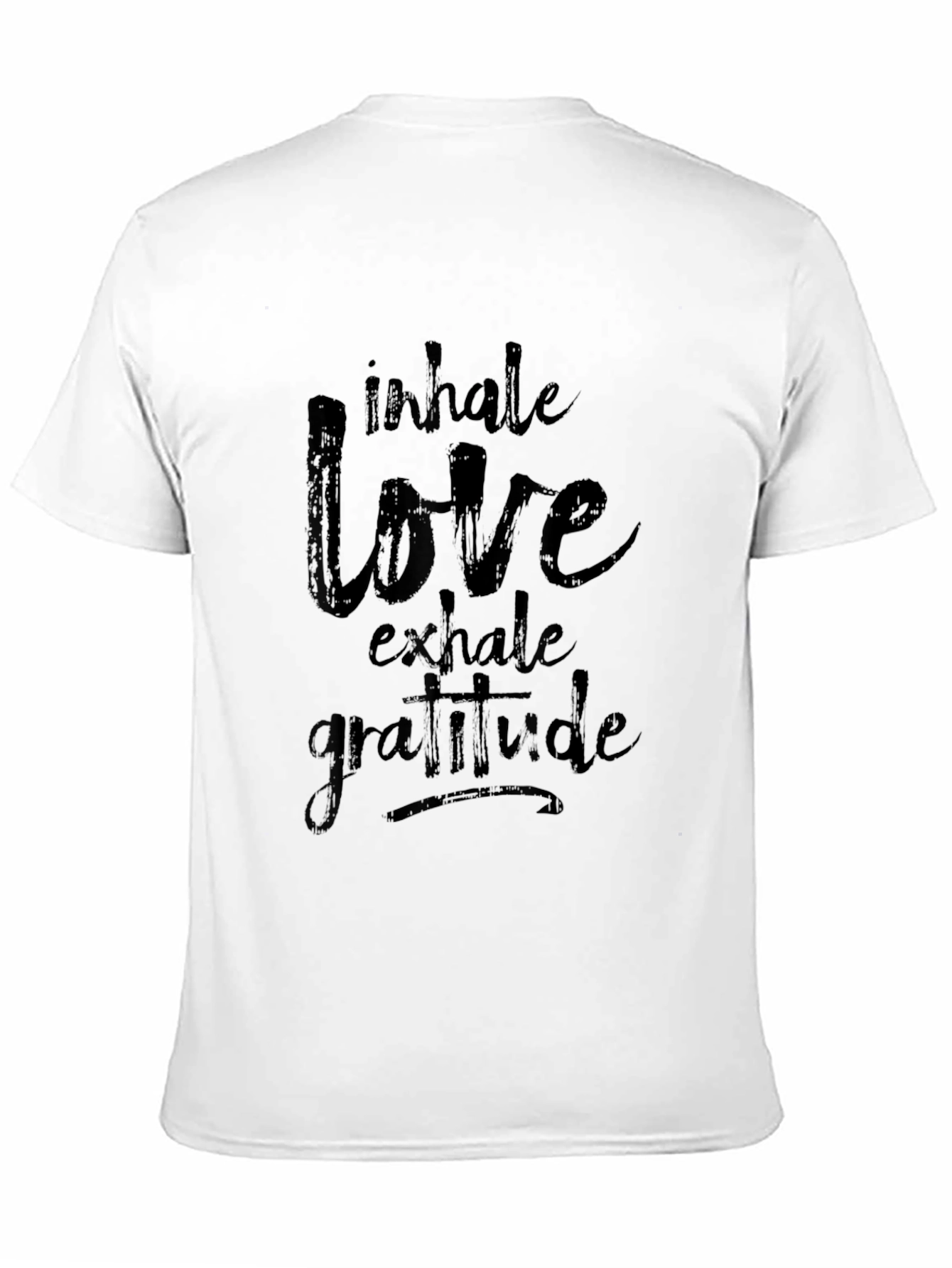 Inhale Love Graphic Black T-Shirt