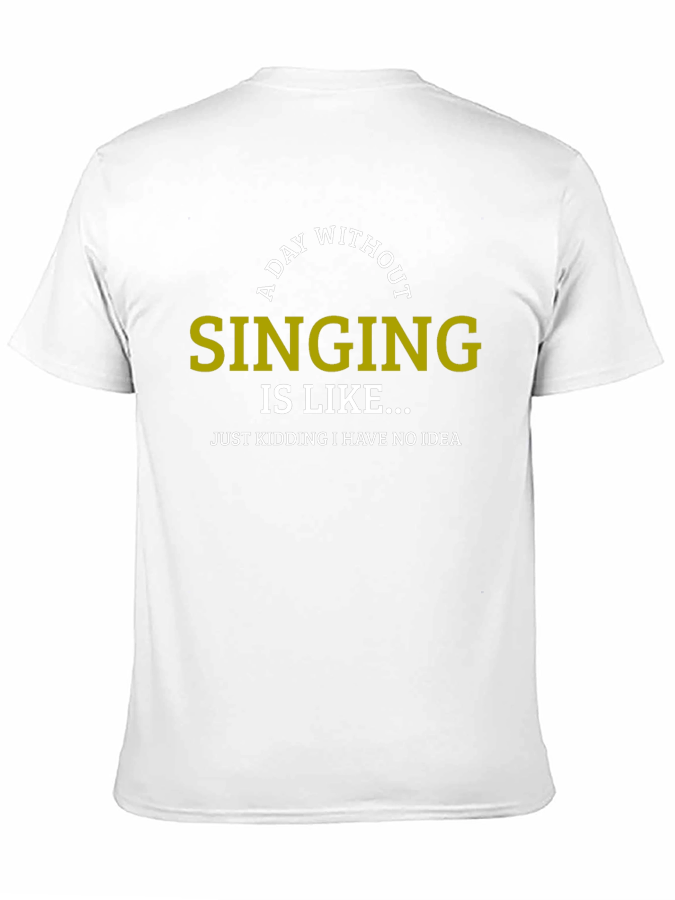 A Day Without Singing Funny T-Shirt