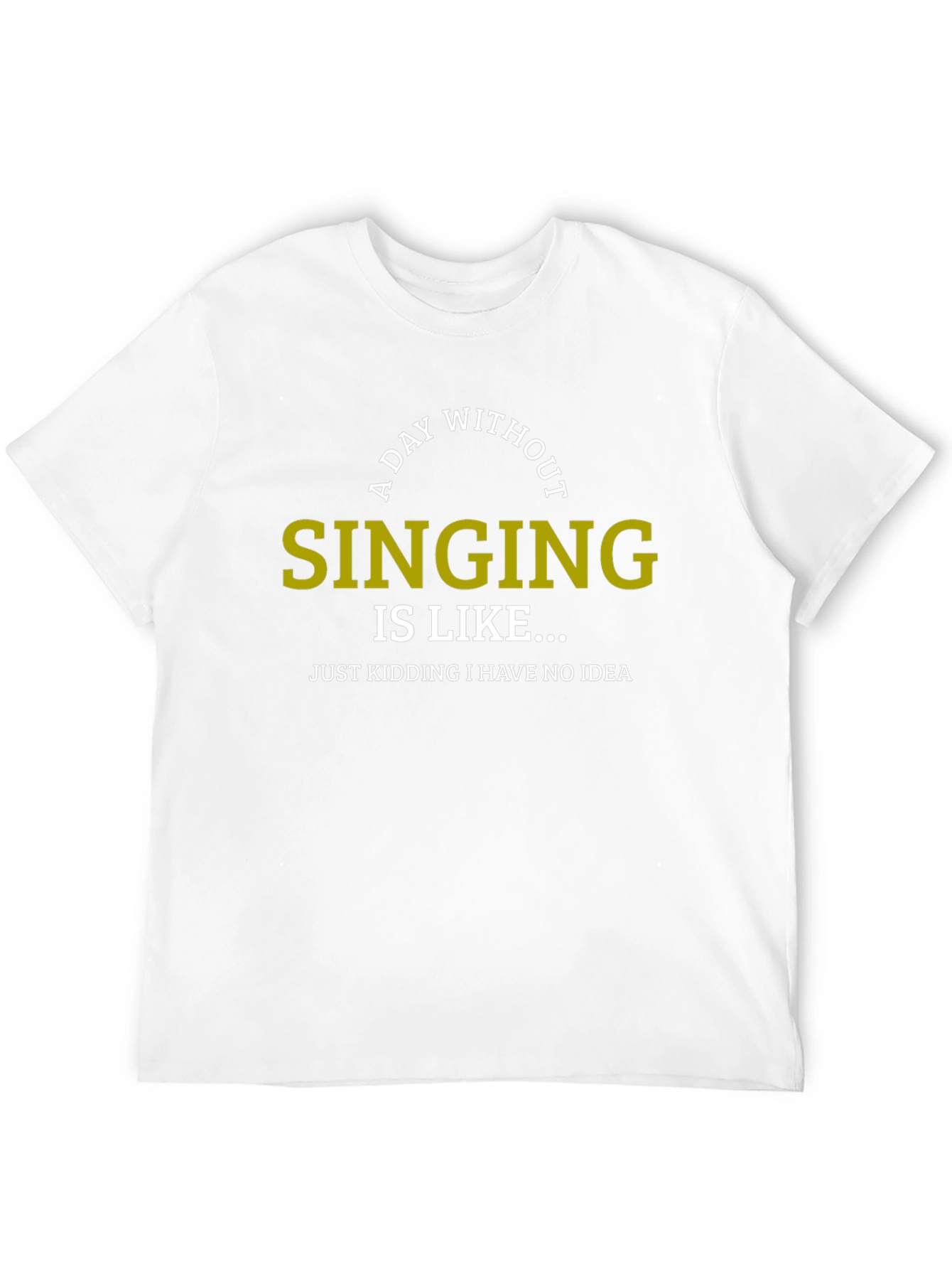 A Day Without Singing Funny T-Shirt