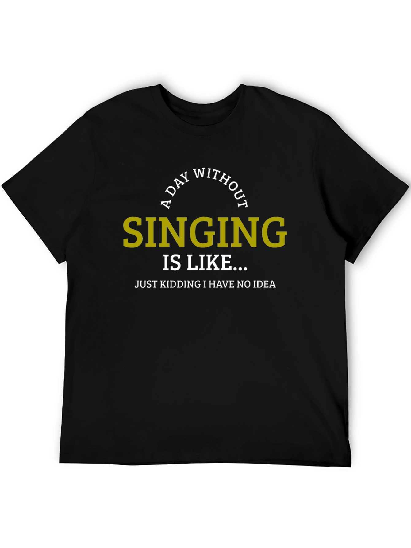 A Day Without Singing Funny T-Shirt