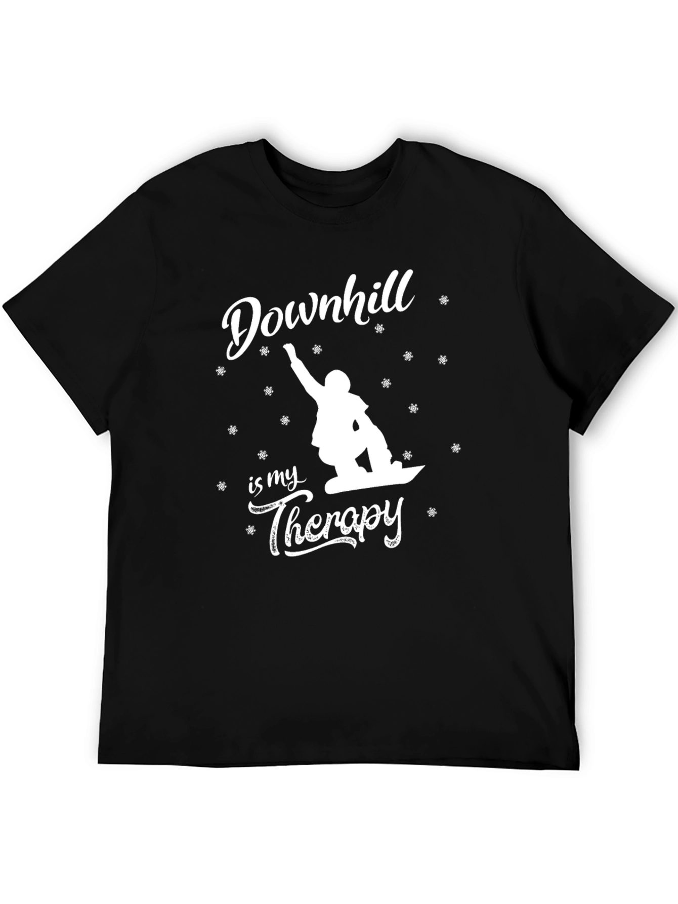 Downhill is My Therapy T-Shirt - Snowboarding Tee