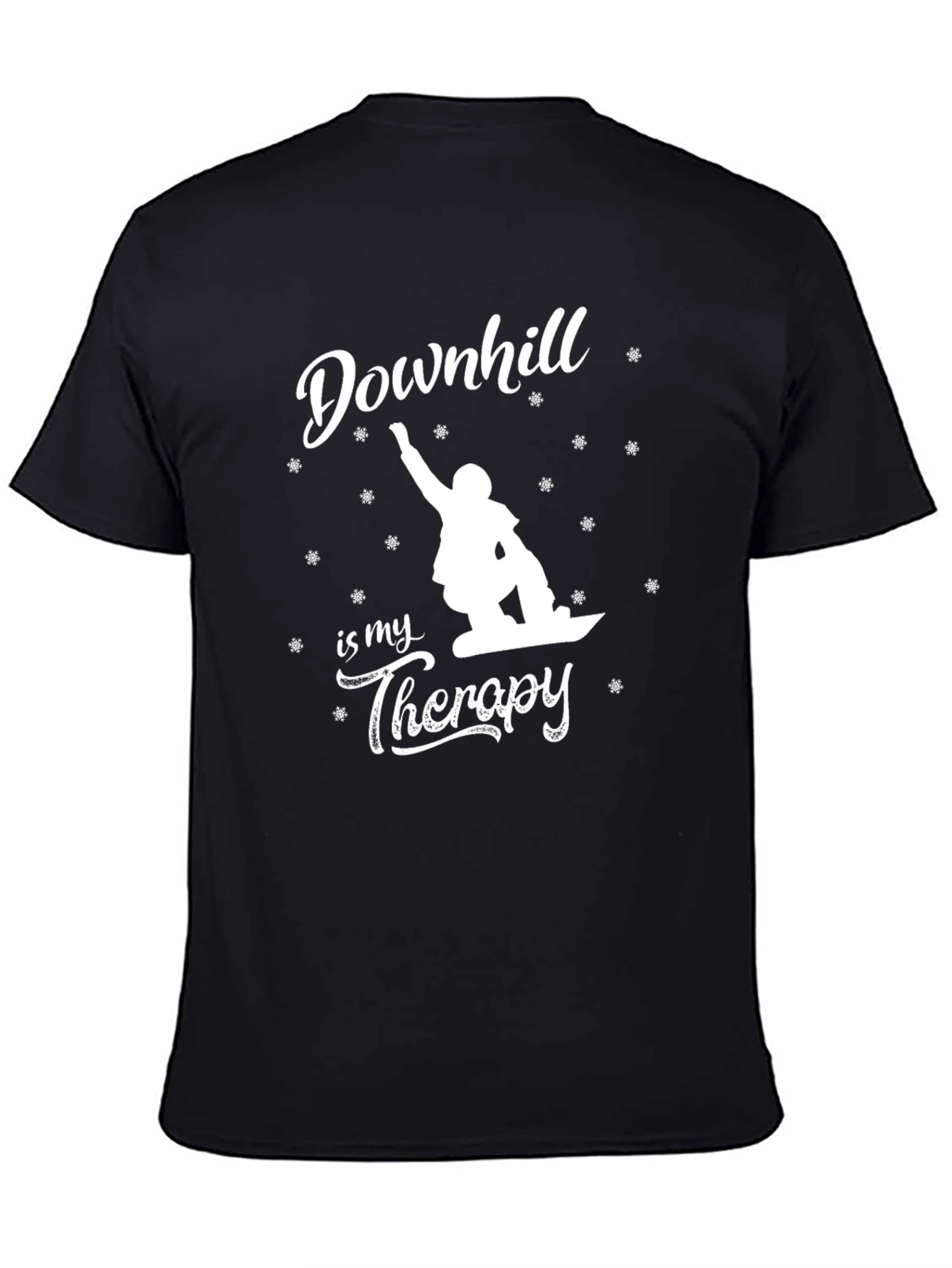 Downhill is My Therapy T-Shirt - Snowboarding Tee
