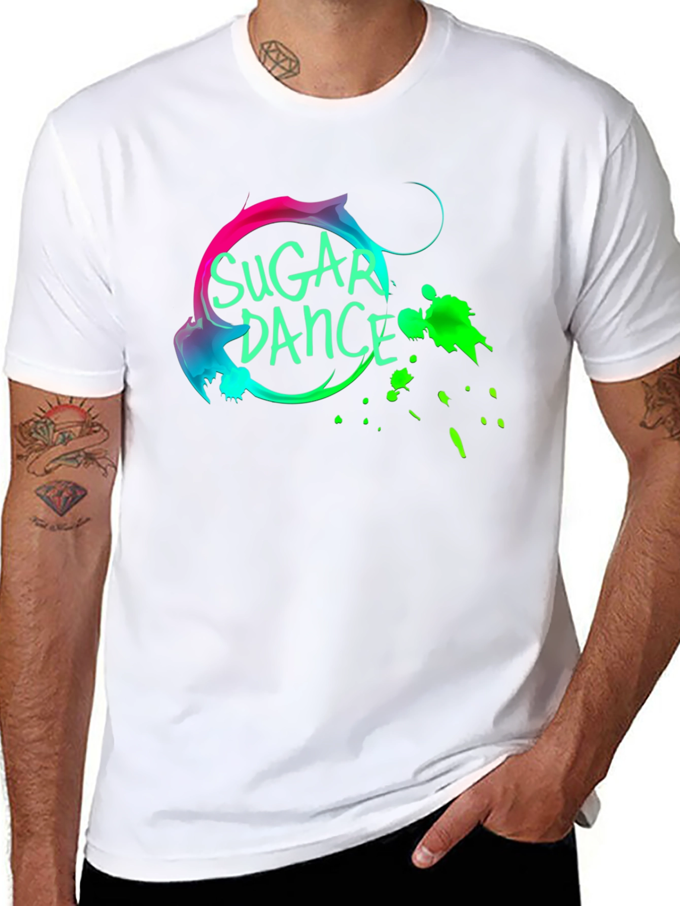 Sugar Dance Black Graphic Tee
