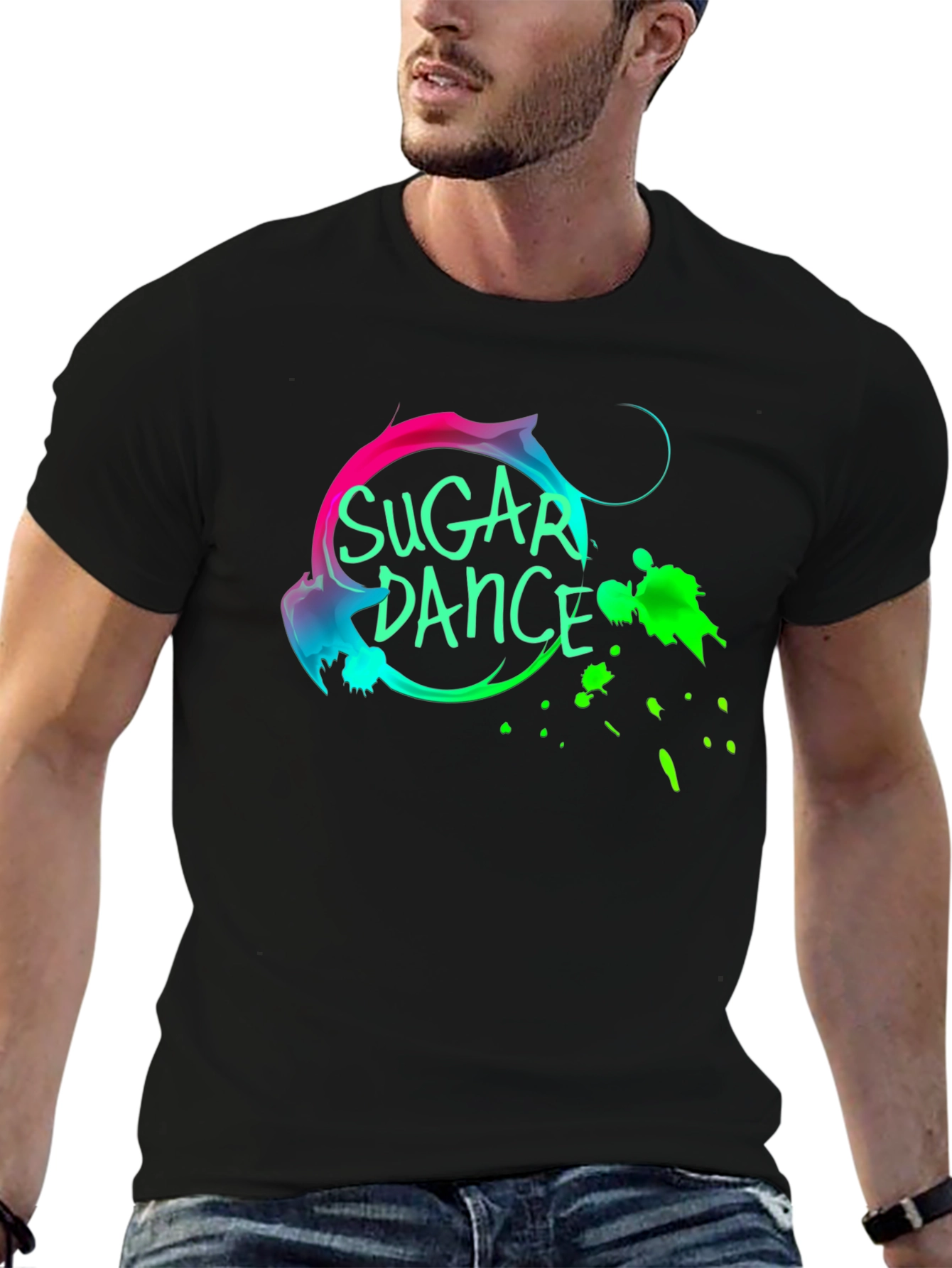 Sugar Dance Black Graphic Tee