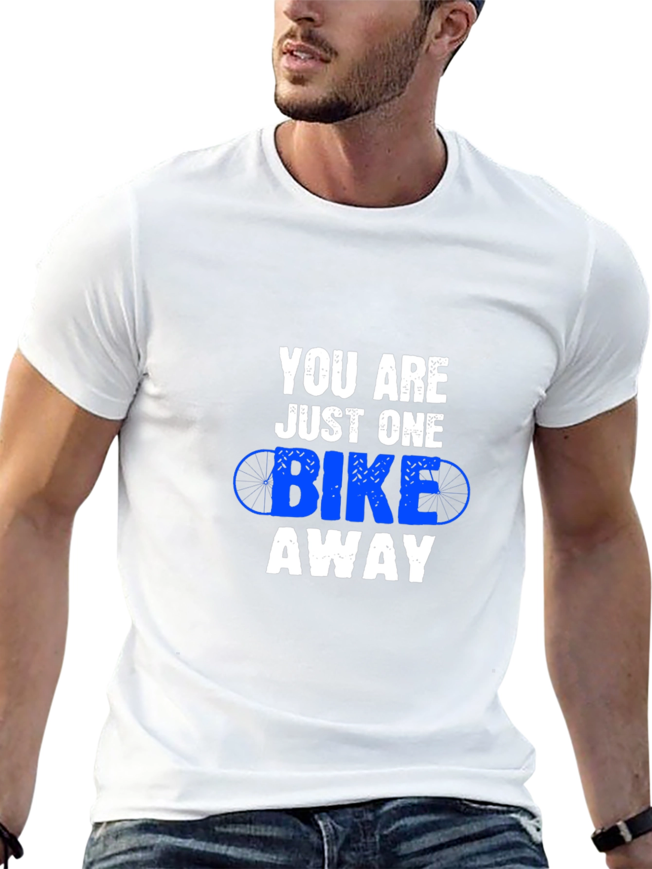 Bike Away Black Graphic Tee