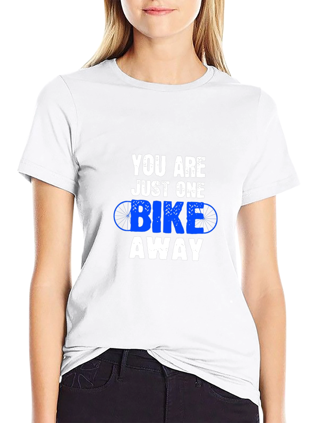 Bike Away Black Graphic Tee
