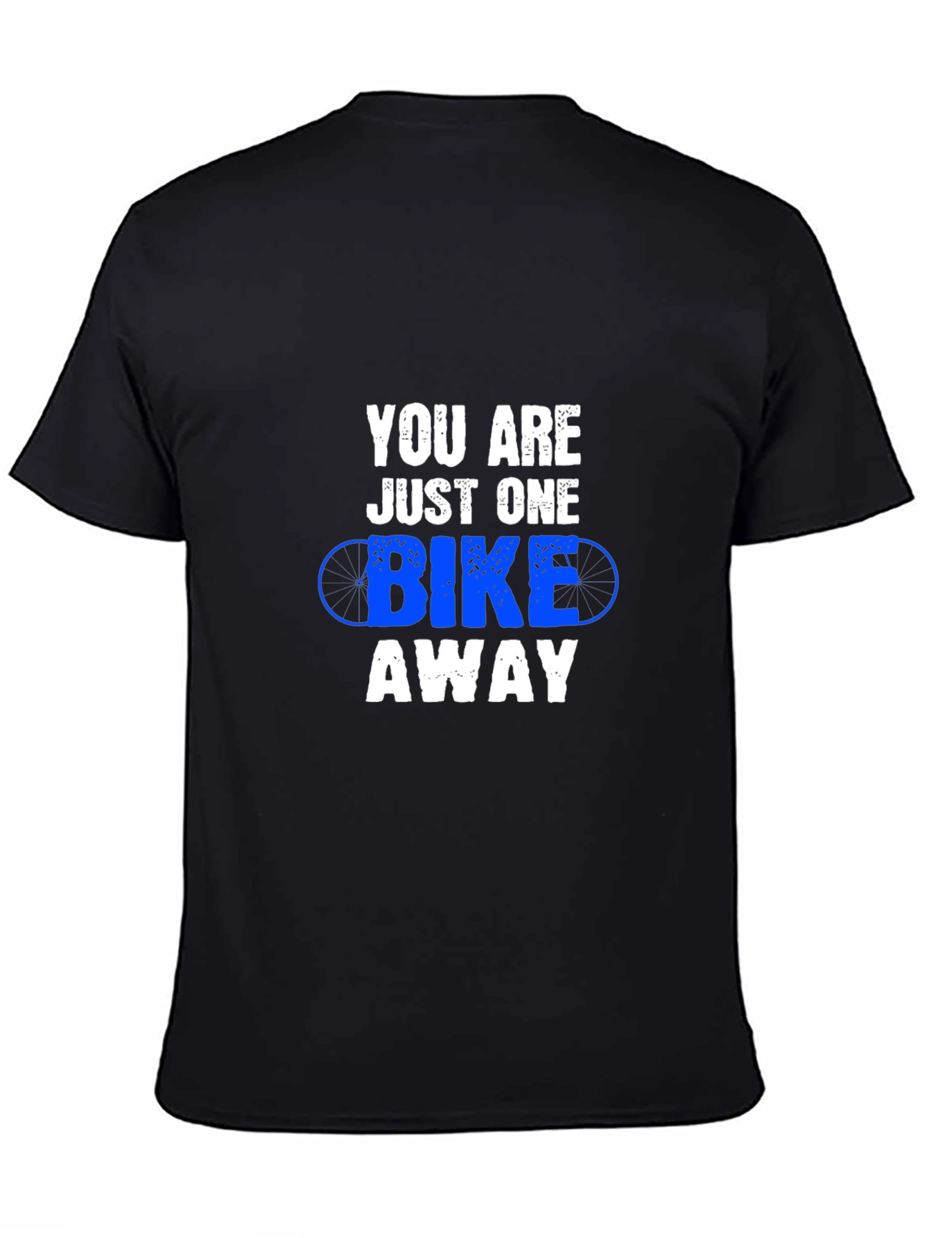Bike Away Black Graphic Tee