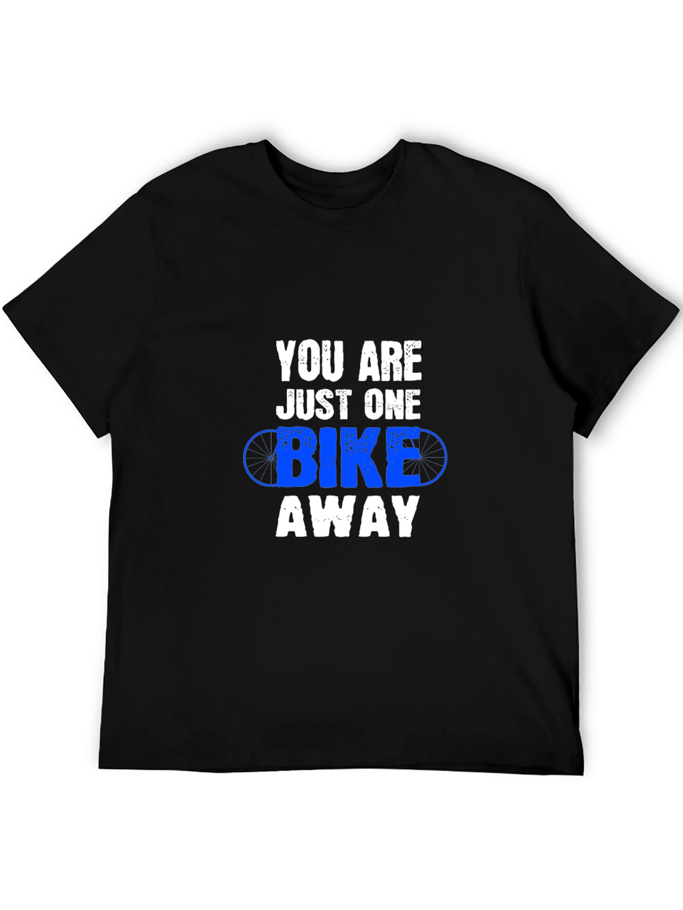 Bike Away Black Graphic Tee