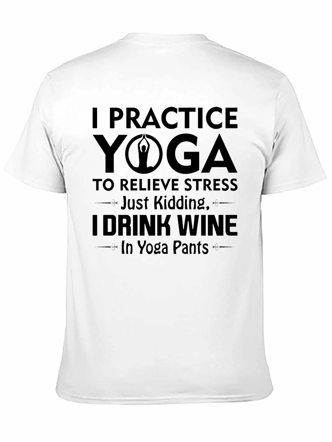 Yoga and Wine Graphic T-Shirt