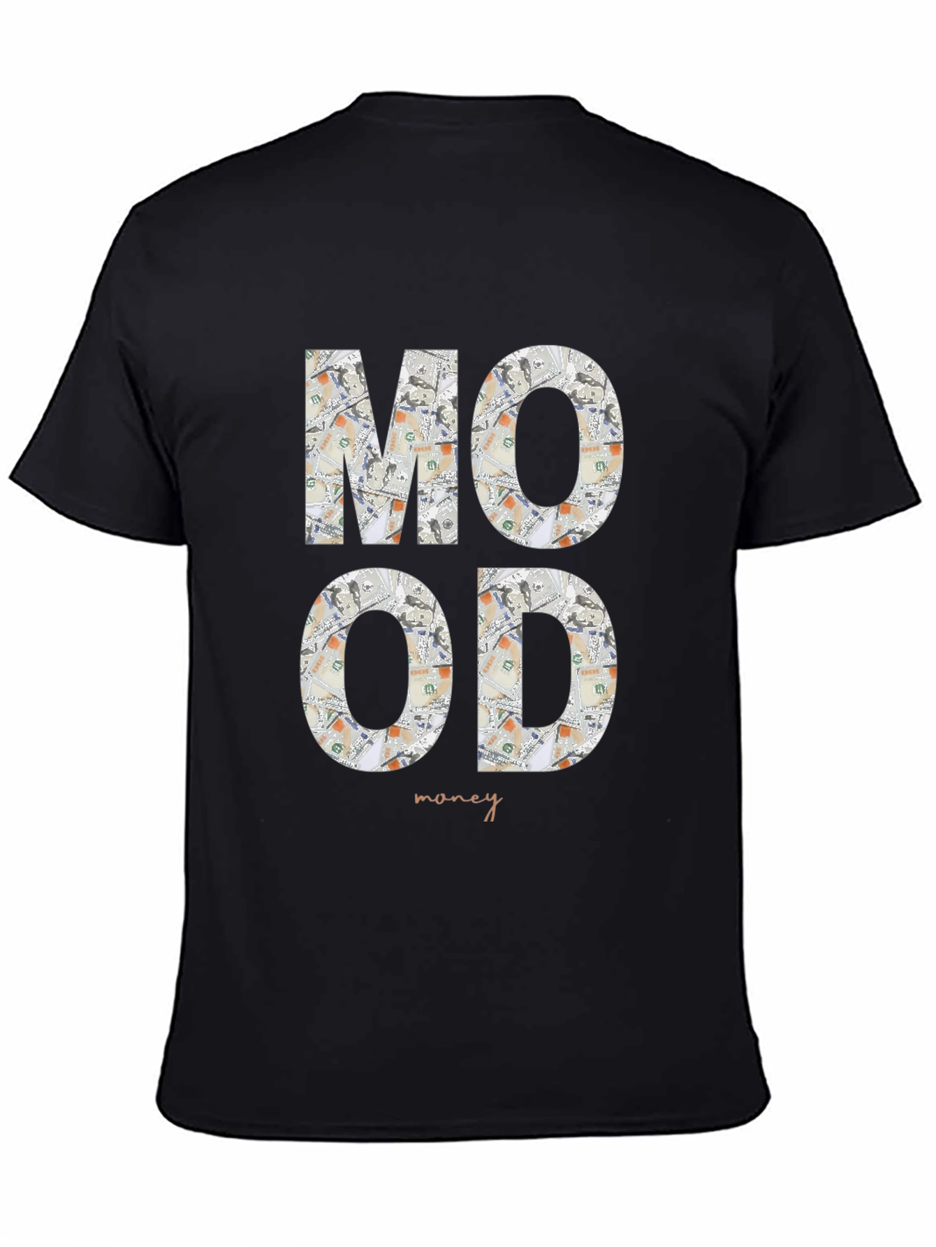 Mood Money Graphic Tee - Black Cotton Shirt