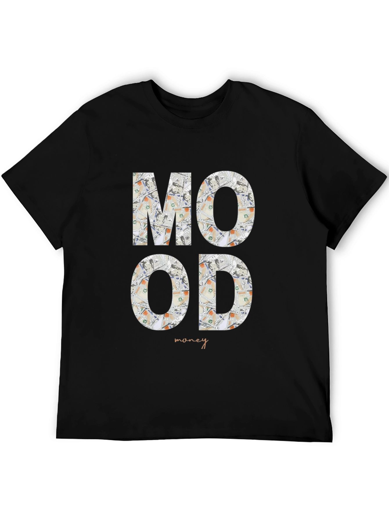 Mood Money Graphic Tee - Black Cotton Shirt