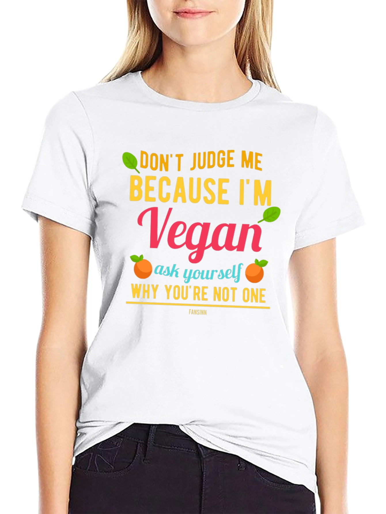 Vegan Statement T-Shirt - Judge Me Not Join Me!