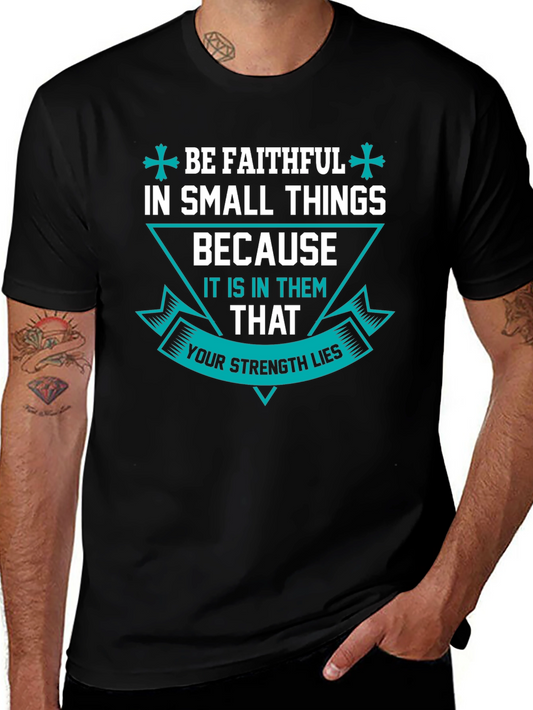 Be Faithful Graphic T-Shirt - Mens Black Tee