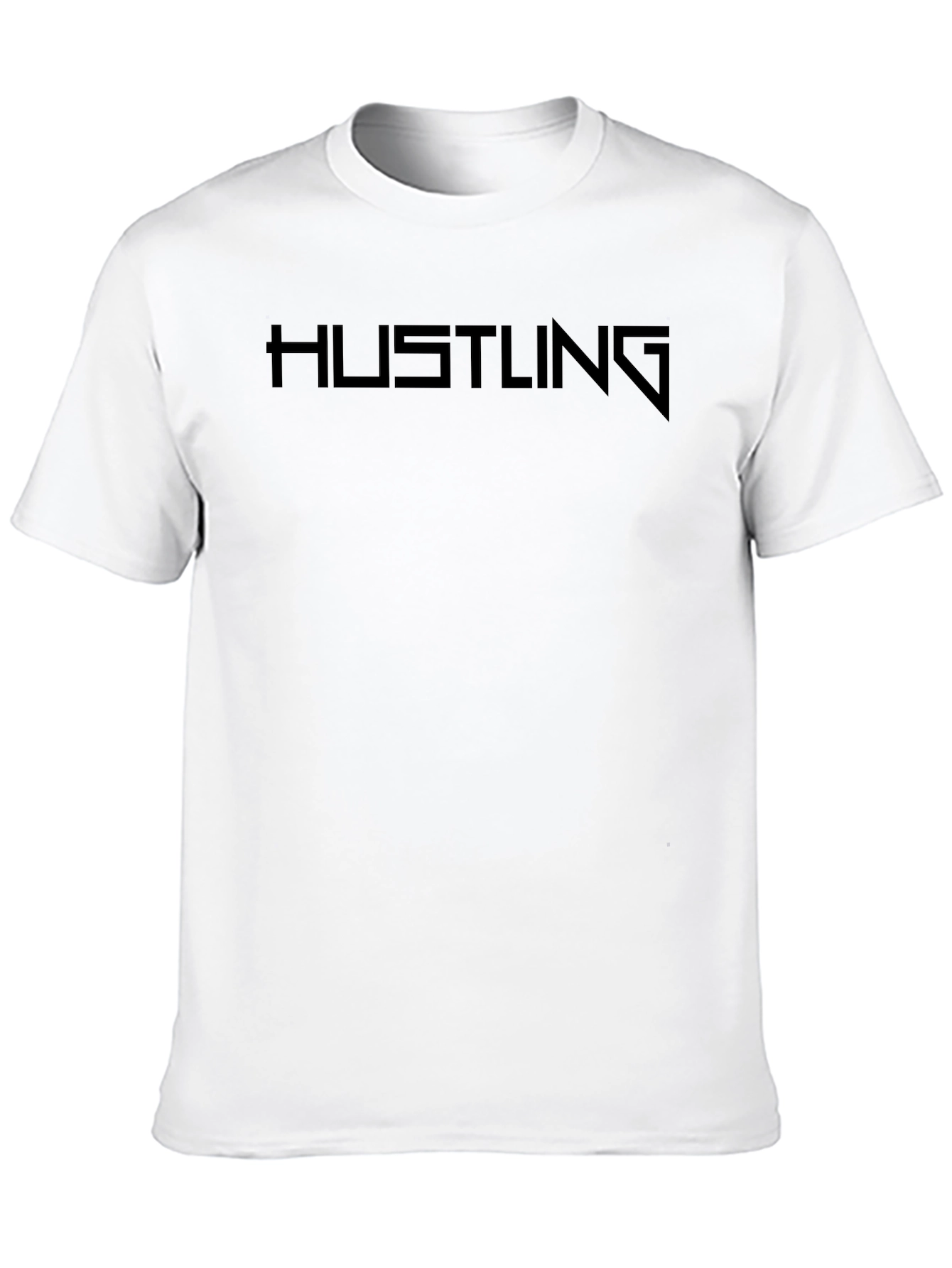 Hustling Black Graphic T-Shirt