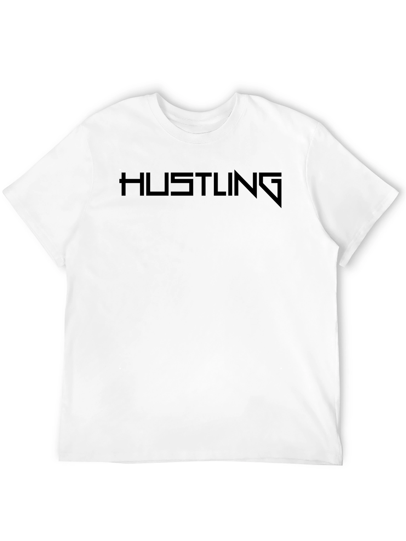 Hustling Black Graphic T-Shirt