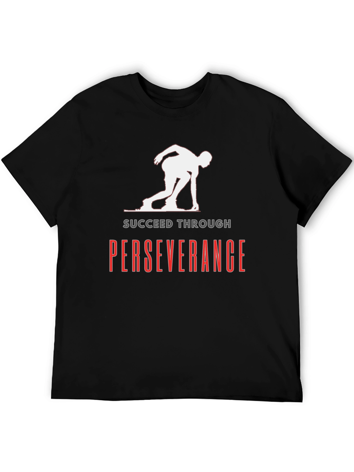 Succeed Through Perseverance Black T-Shirt