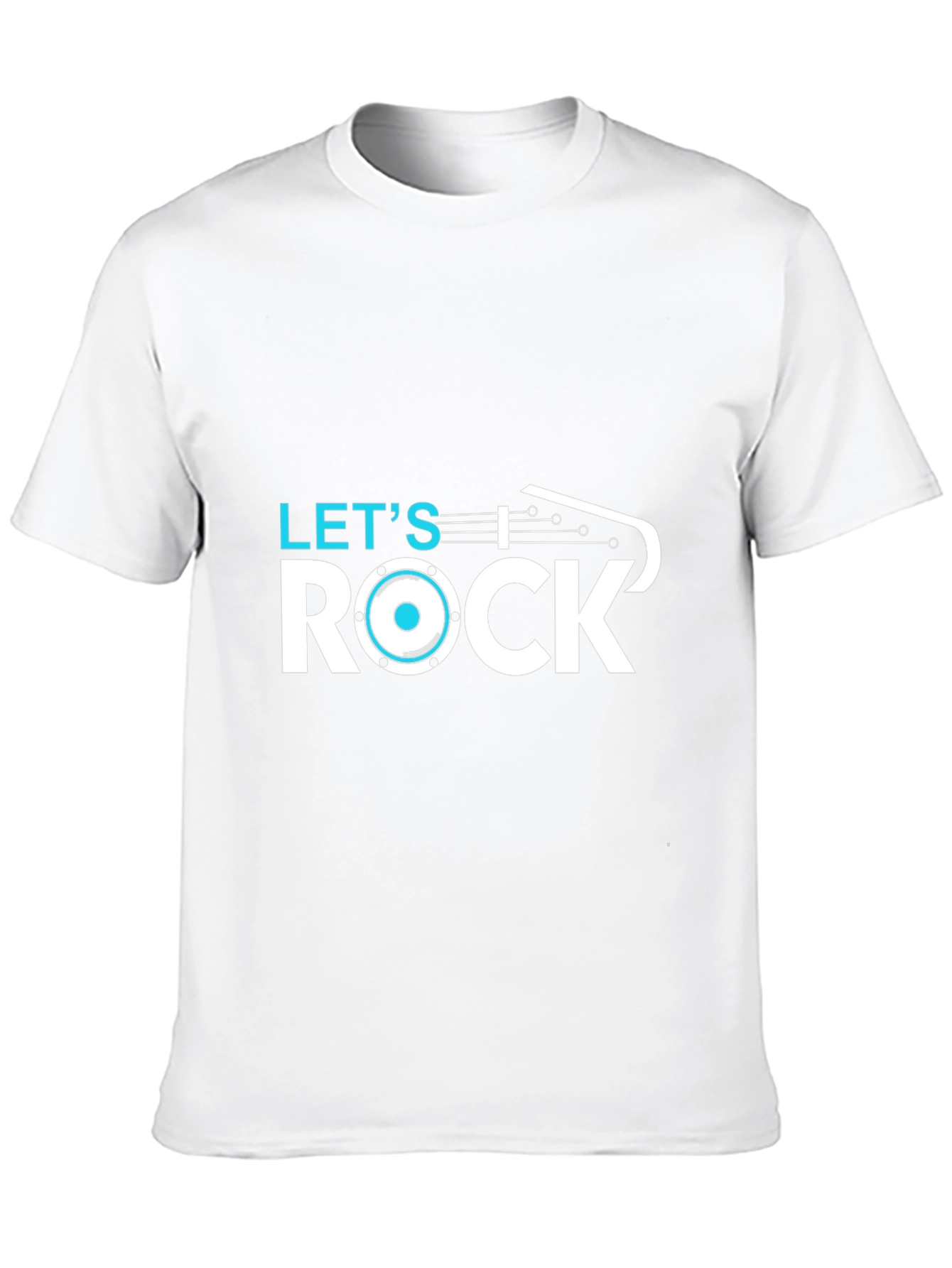 Lets Rock T-Shirt - Black Cotton Graphic Tee