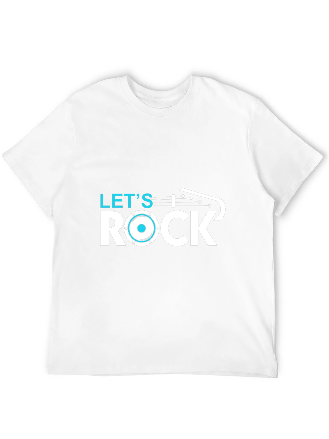 Lets Rock T-Shirt - Black Cotton Graphic Tee