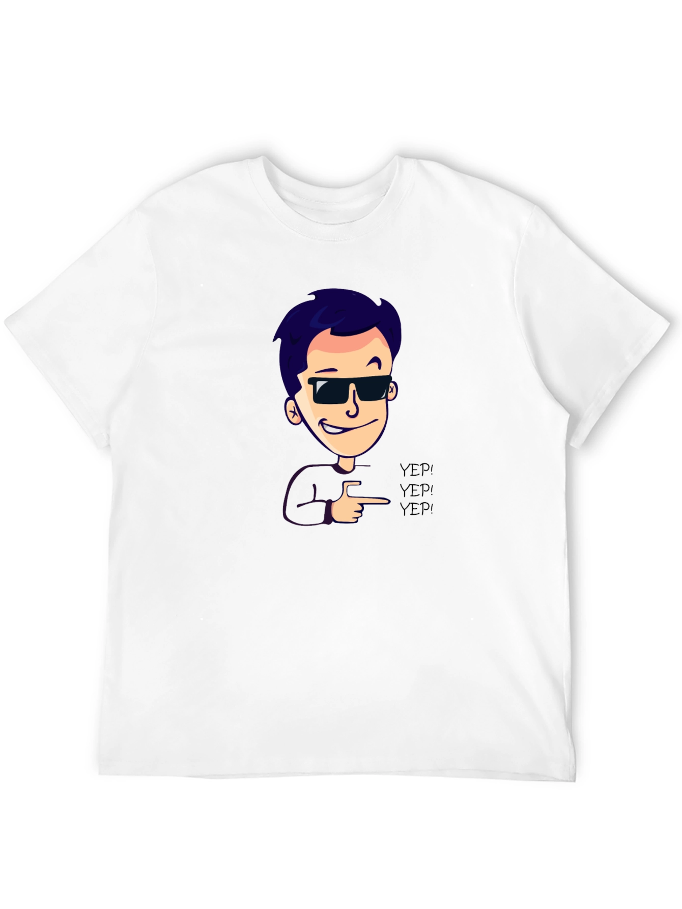 Cool Cartoon Graphic Black T-Shirt