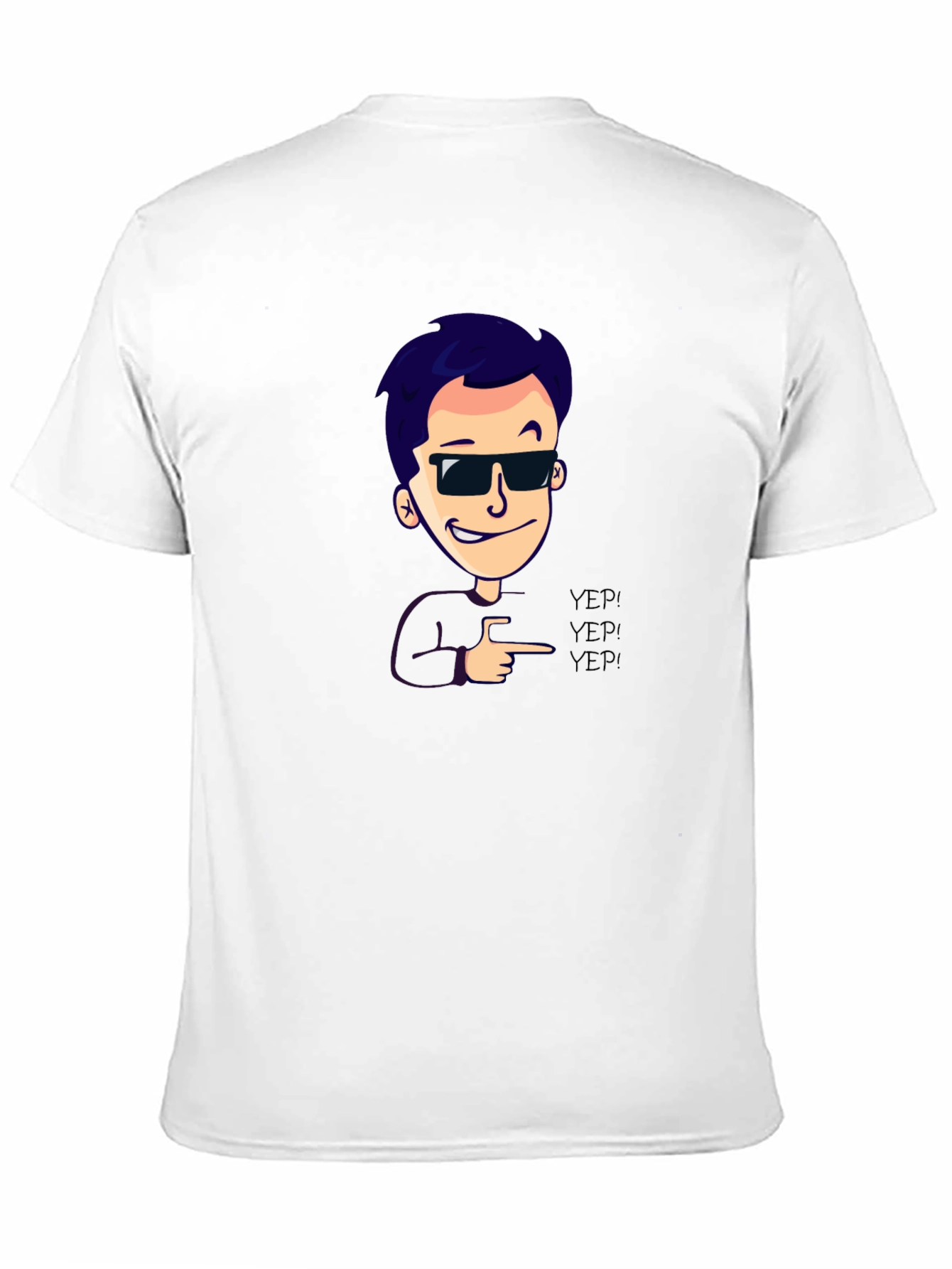 Cool Cartoon Graphic Black T-Shirt