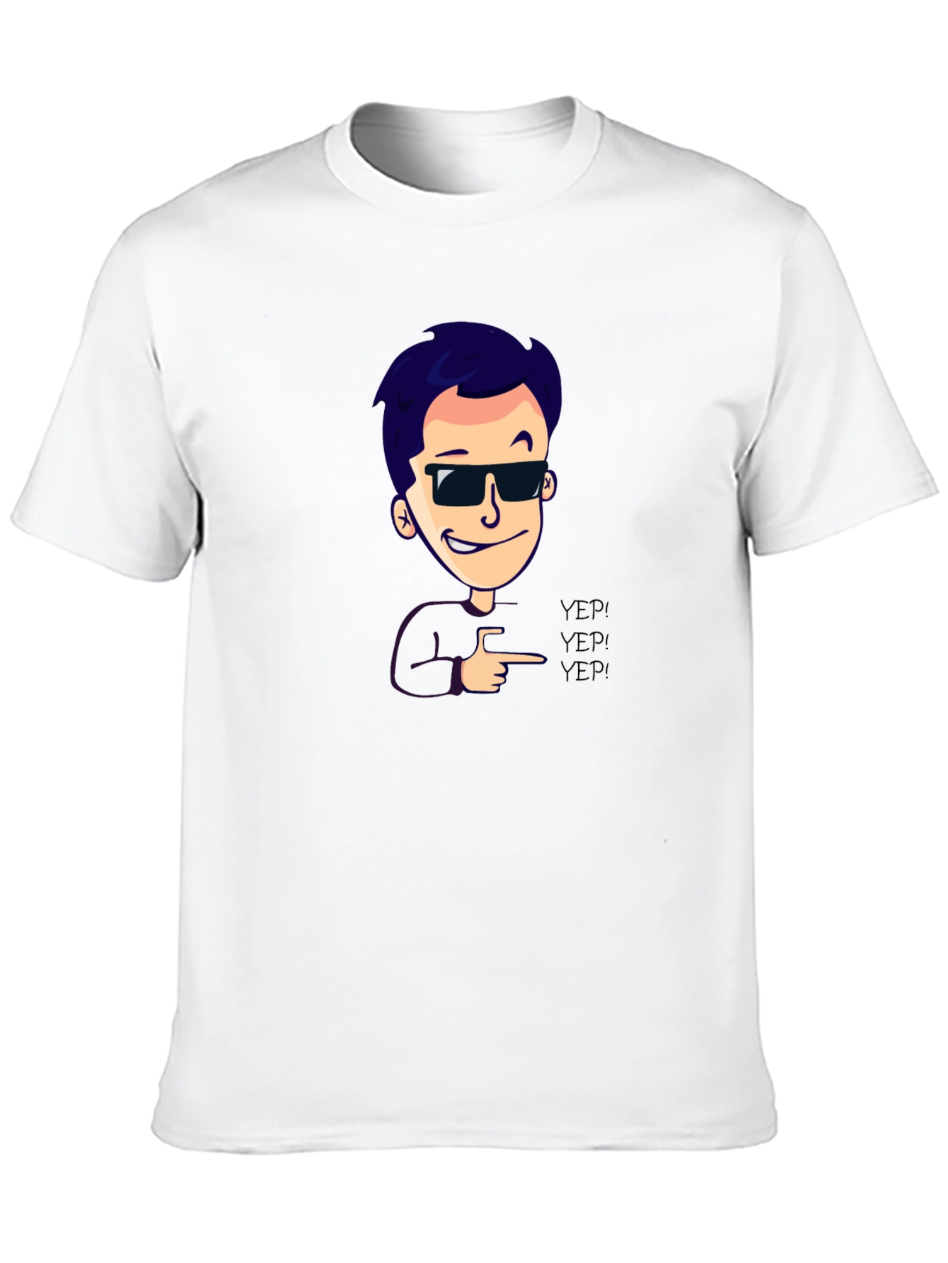 Cool Cartoon Graphic Black T-Shirt
