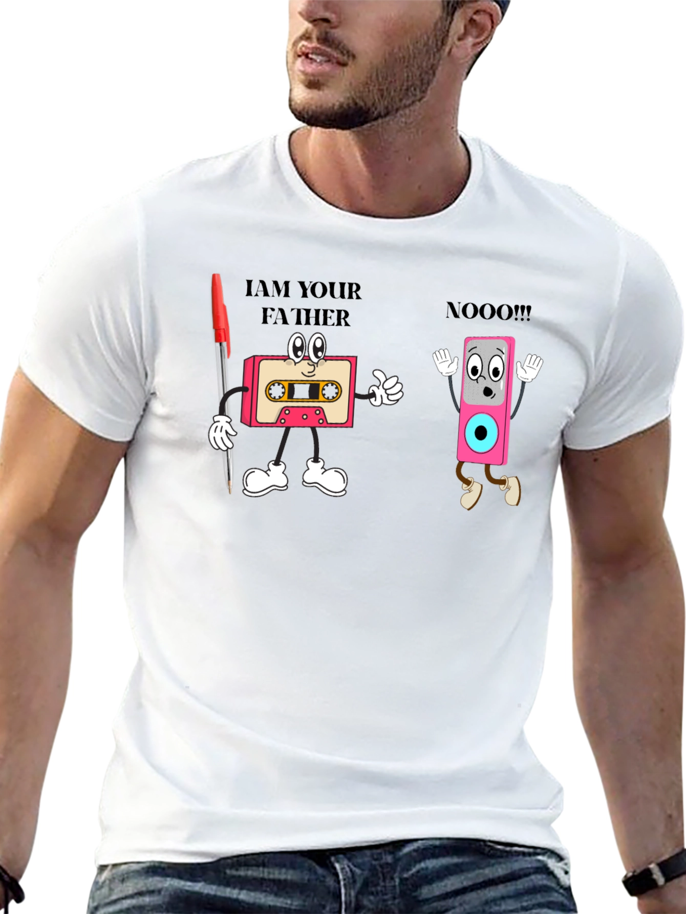 Retro Cassette Tape T-Shirt - Funny Music Lover Tee