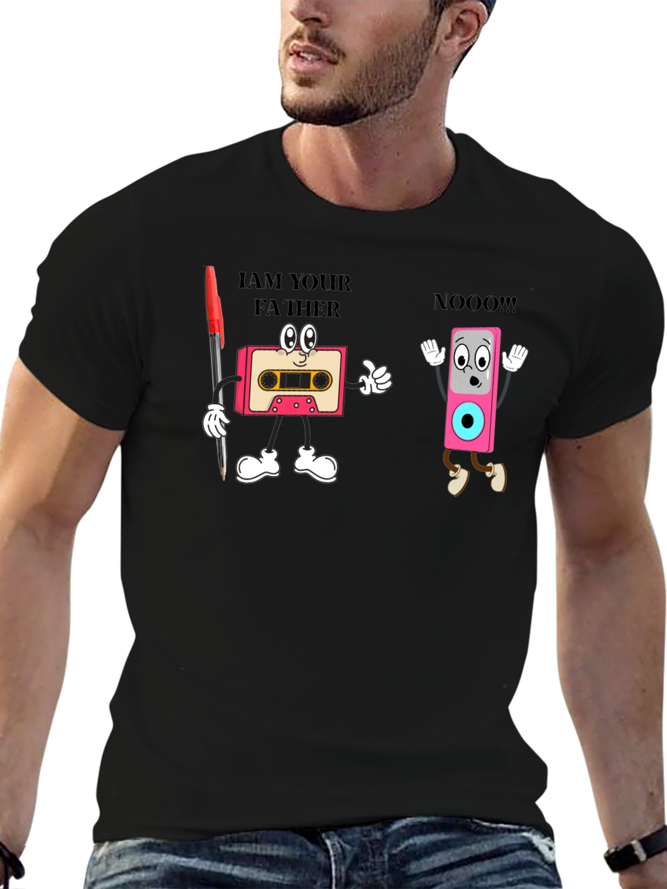 Retro Cassette Tape T-Shirt - Funny Music Lover Tee