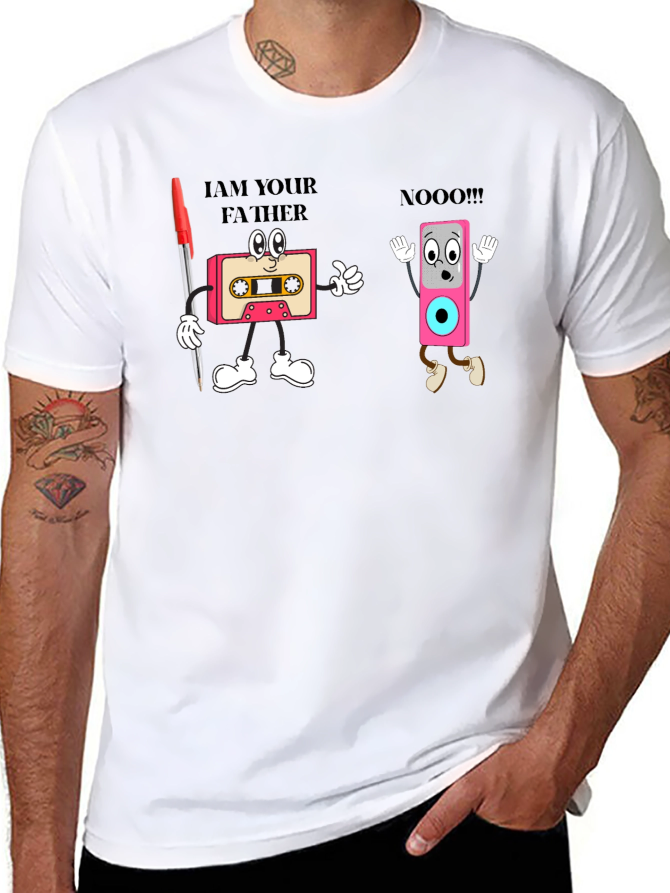 Retro Cassette Tape T-Shirt - Funny Music Lover Tee