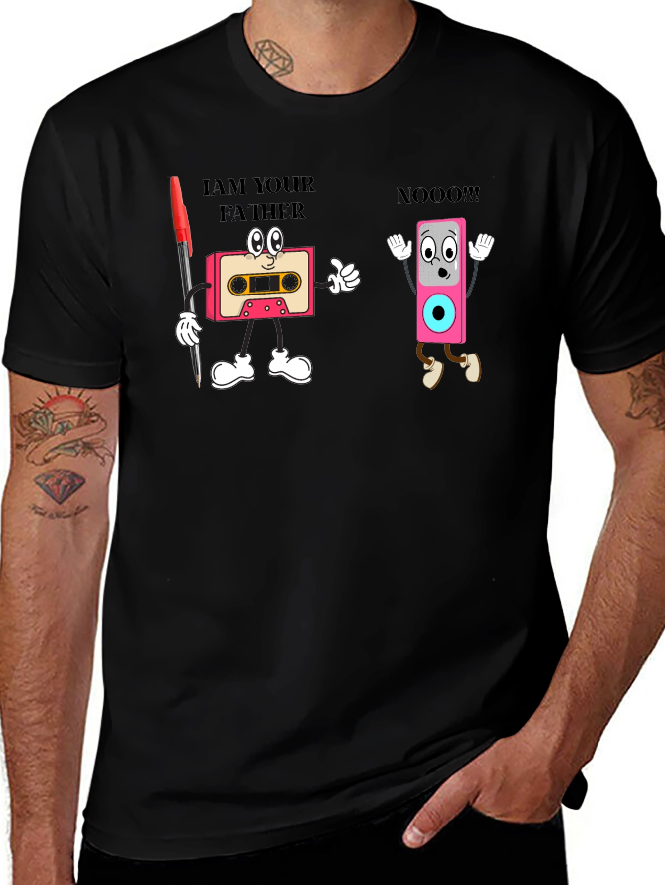 Retro Cassette Tape T-Shirt - Funny Music Lover Tee