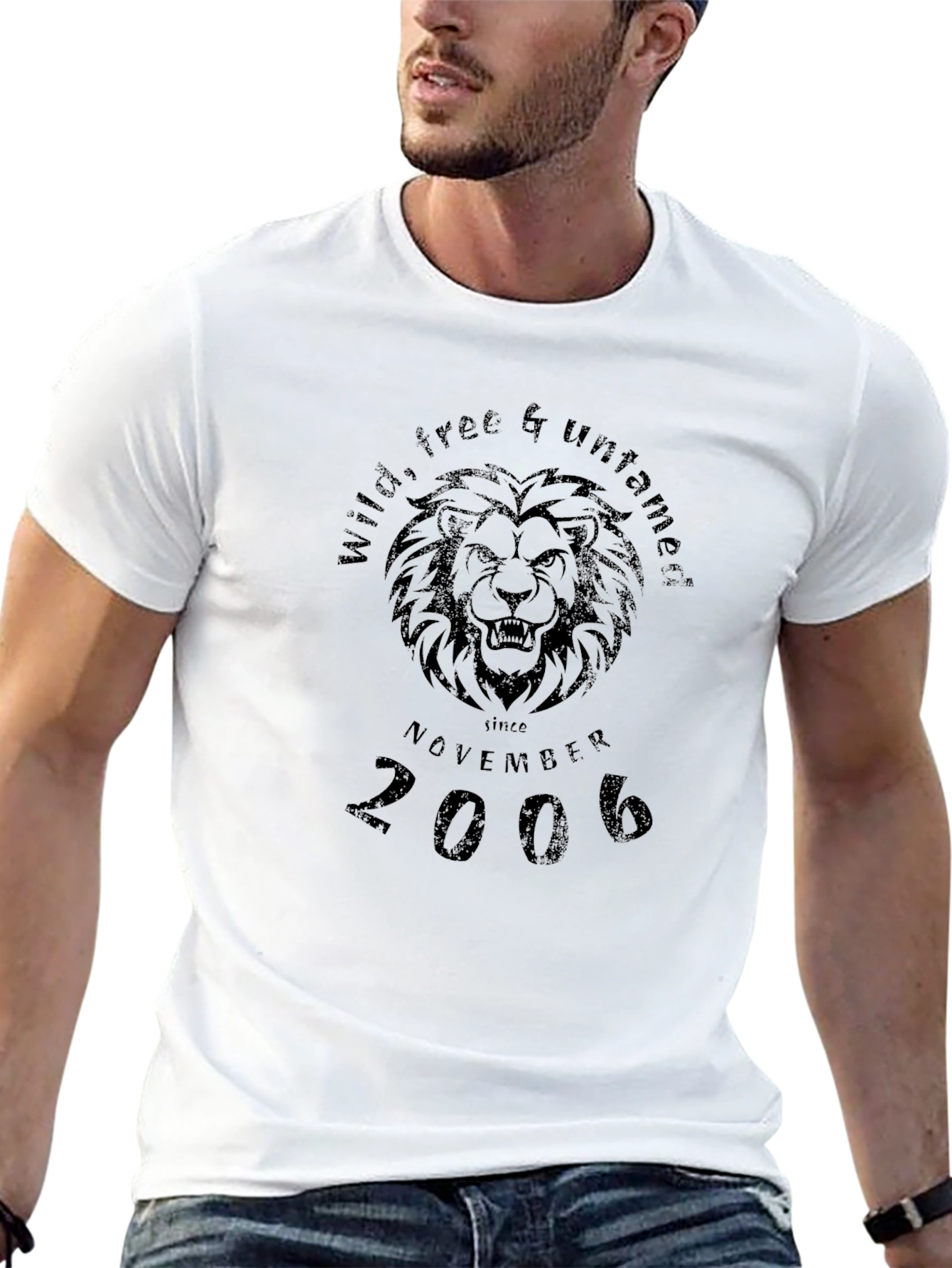 Wild Free & Untamed Since November 2006 Lion T-Shirt