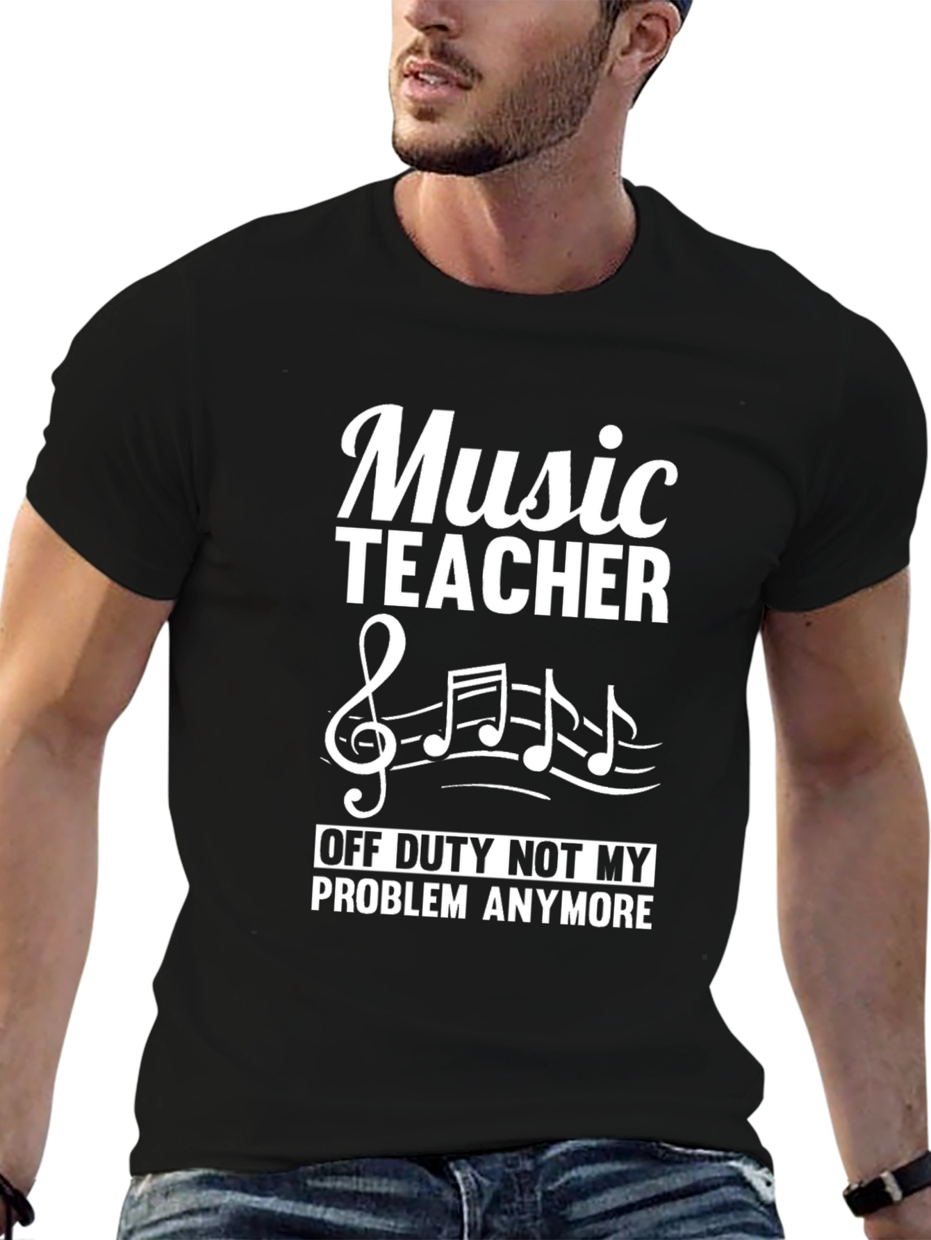 Music Teacher Off Duty T-Shirt - Musician Retirement Tee