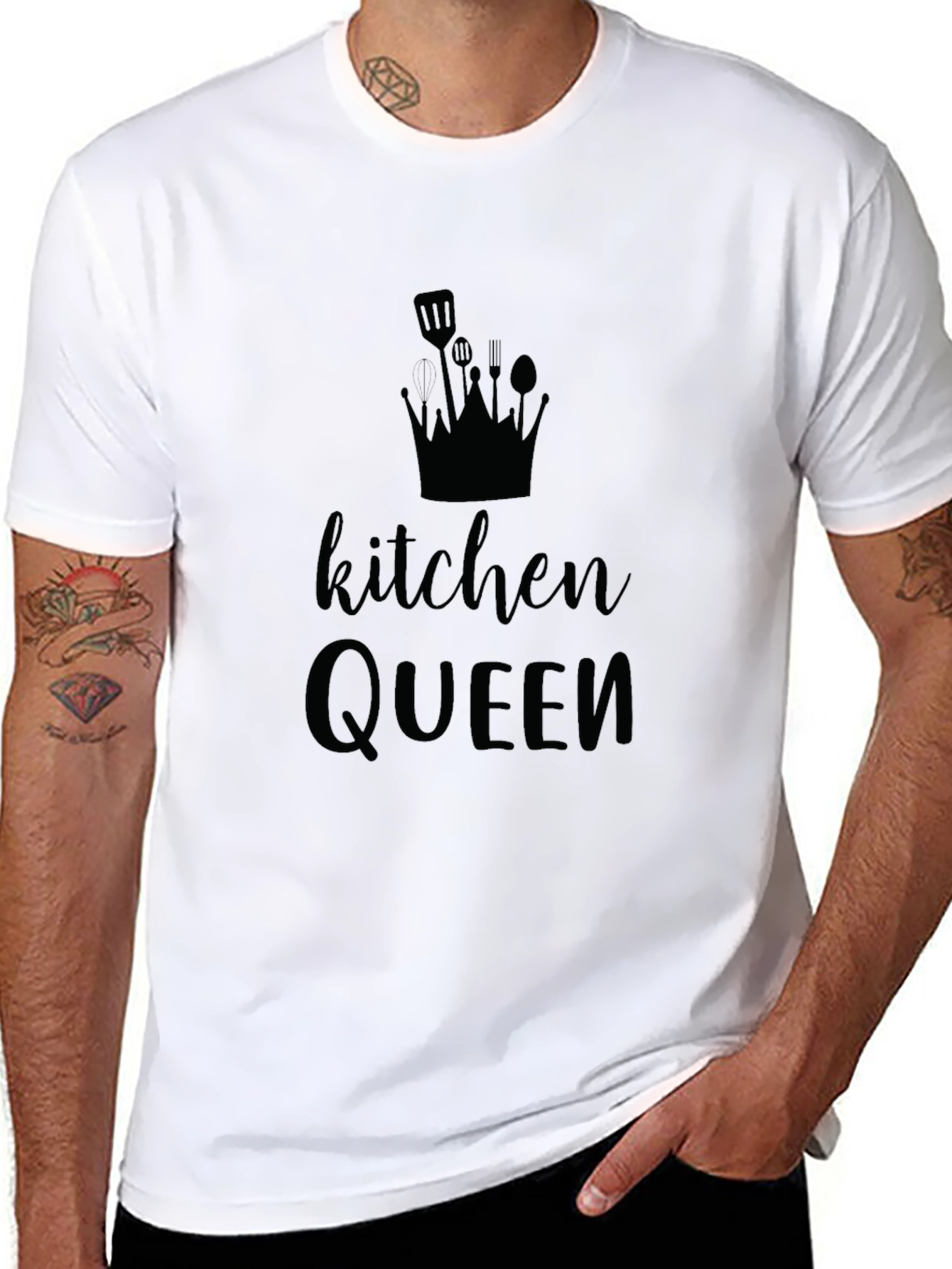 Kitchen Queen Black Graphic Tee