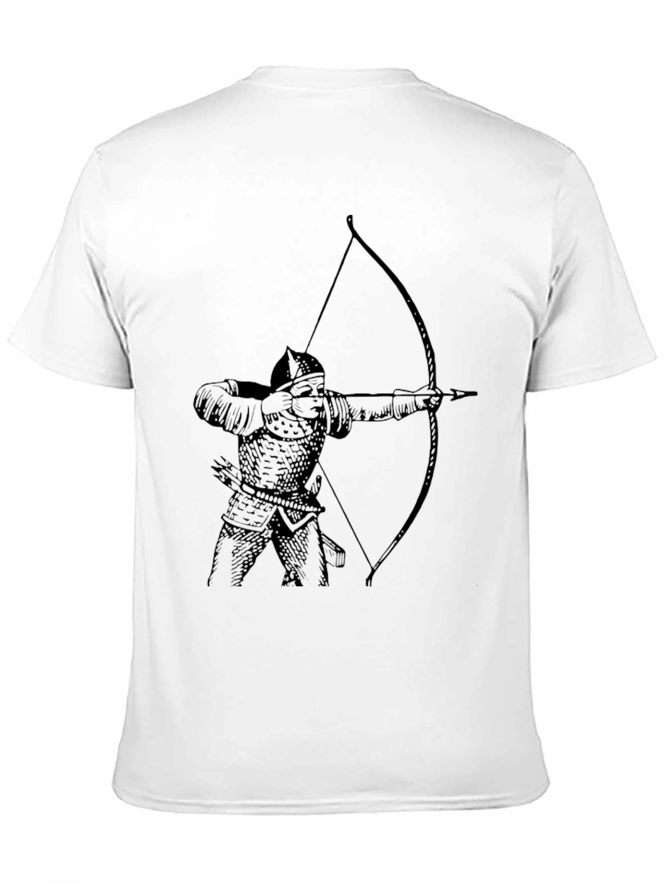 Archer Graphic Tee - Black Cotton T-Shirt