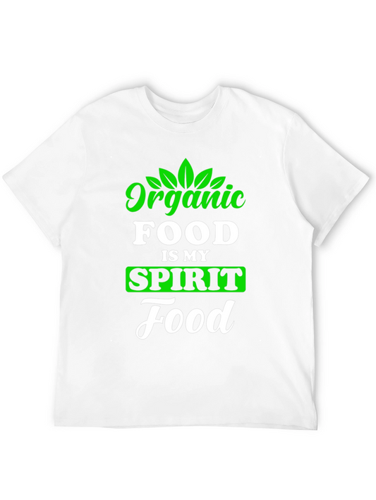 Organic Food Spirit Foodie Black Graphic T-Shirt