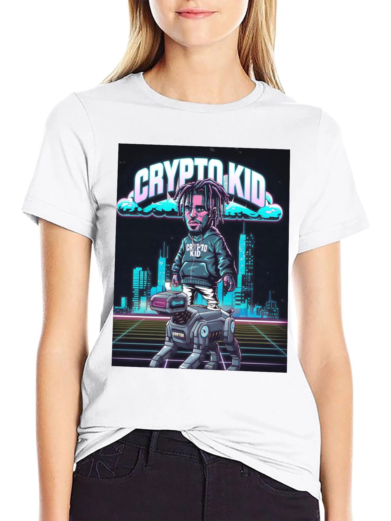 Crypto Kid T-Shirt: Cyberpunk Style