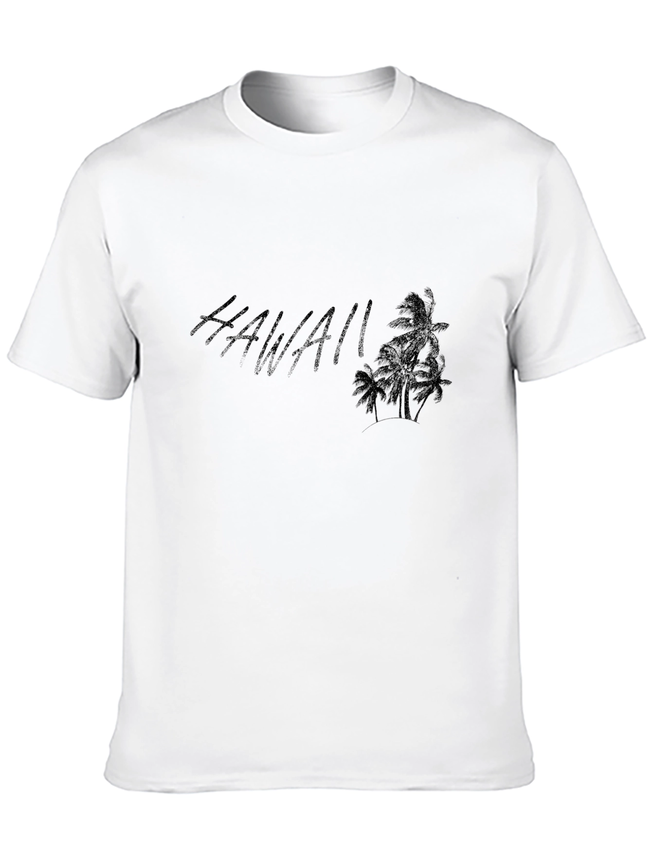 Hawaii Graphic Black T-Shirt Casual Wear