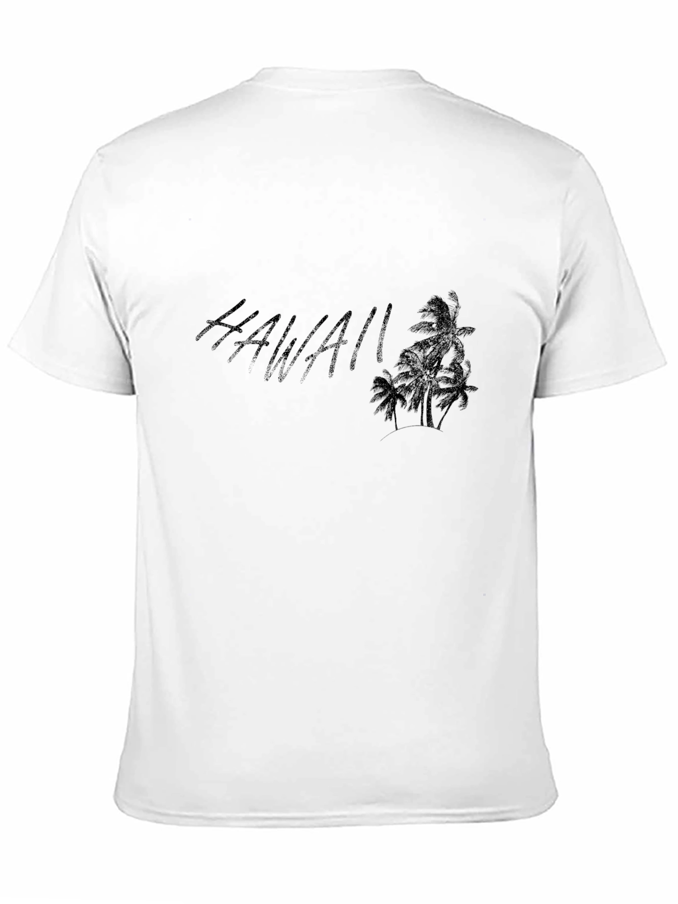 Hawaii Graphic Black T-Shirt Casual Wear