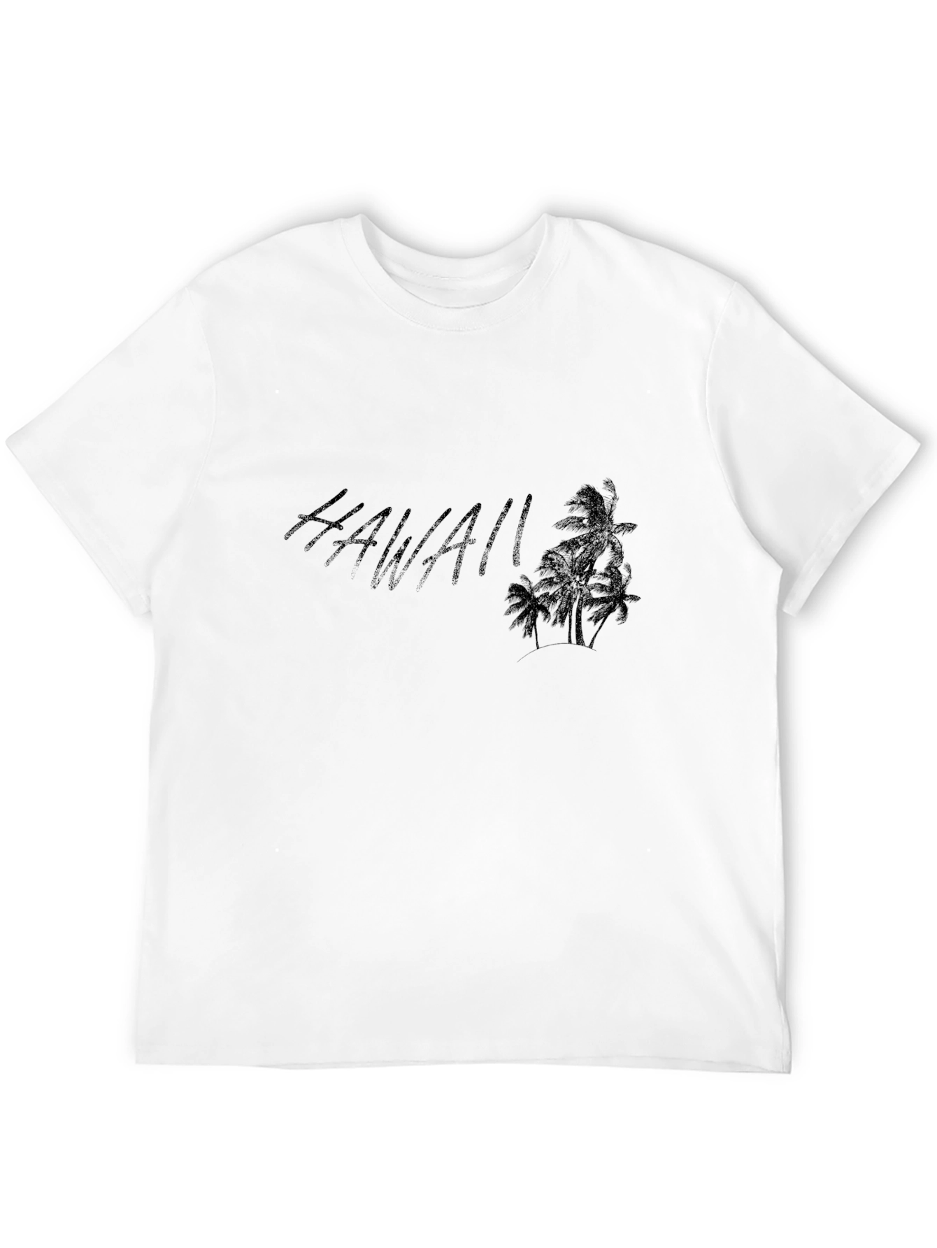 Hawaii Graphic Black T-Shirt Casual Wear