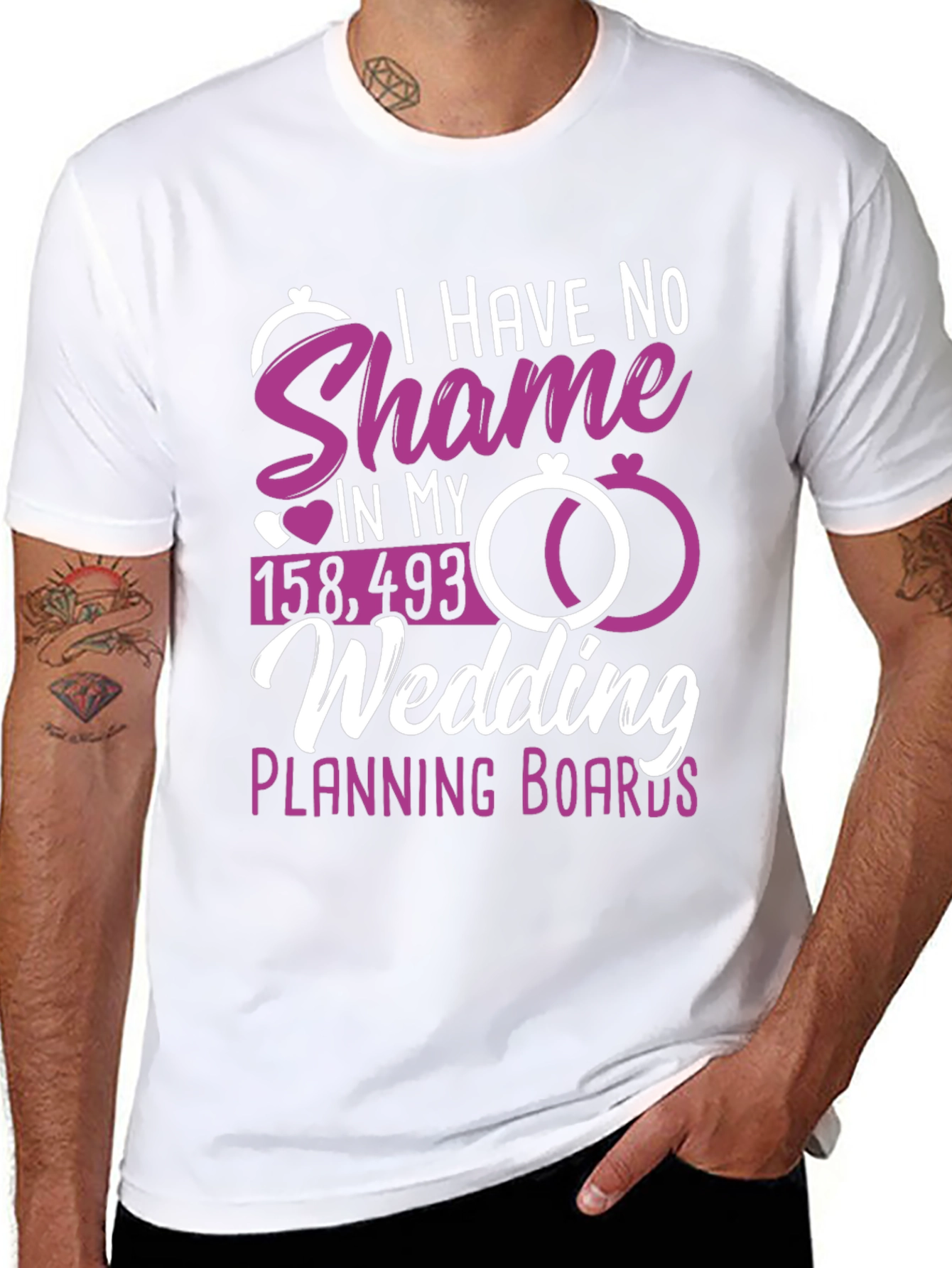 No Shame Wedding Planning T-Shirt