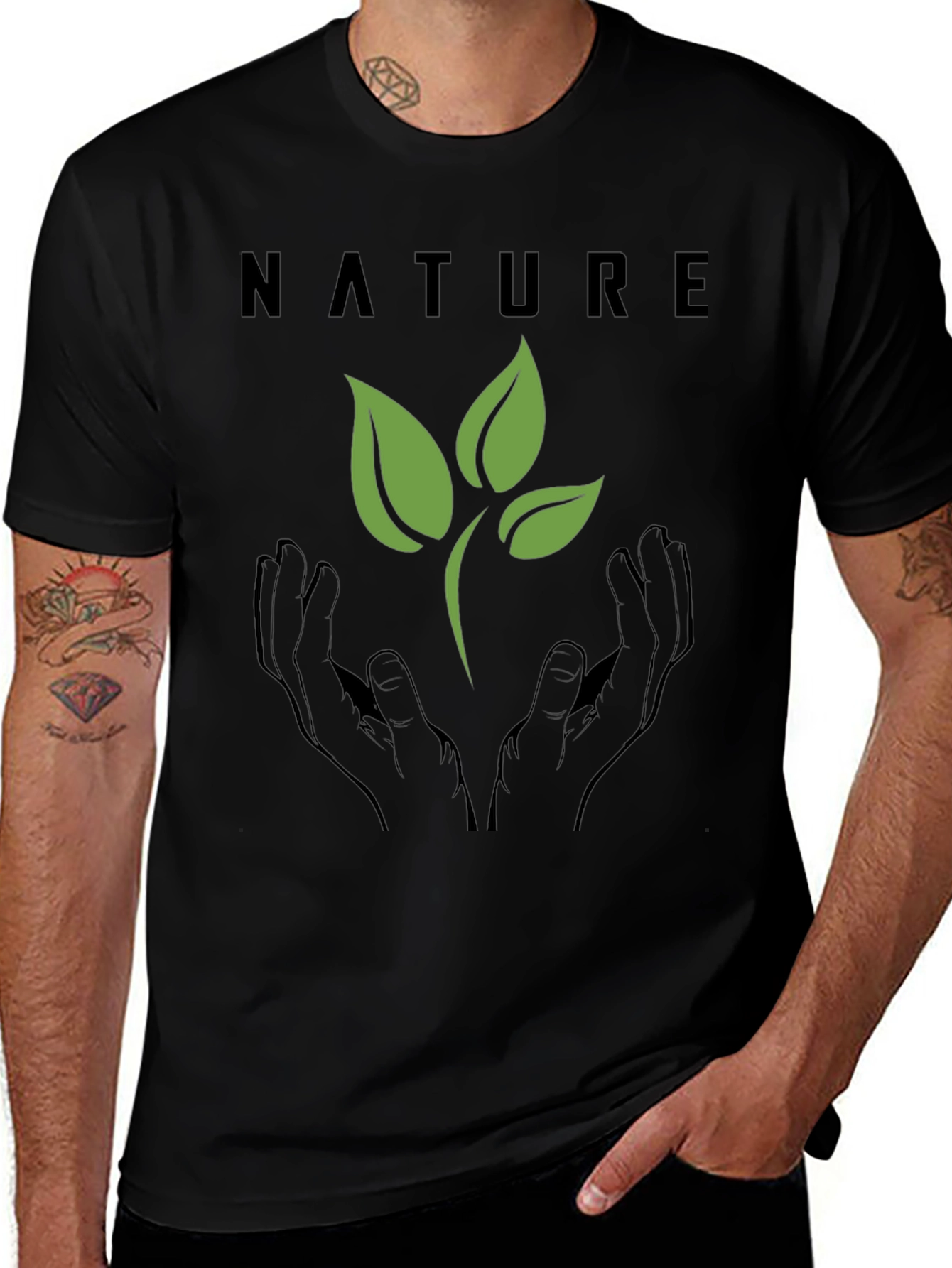 Nature Graphic Tee - Eco Friendly Design
