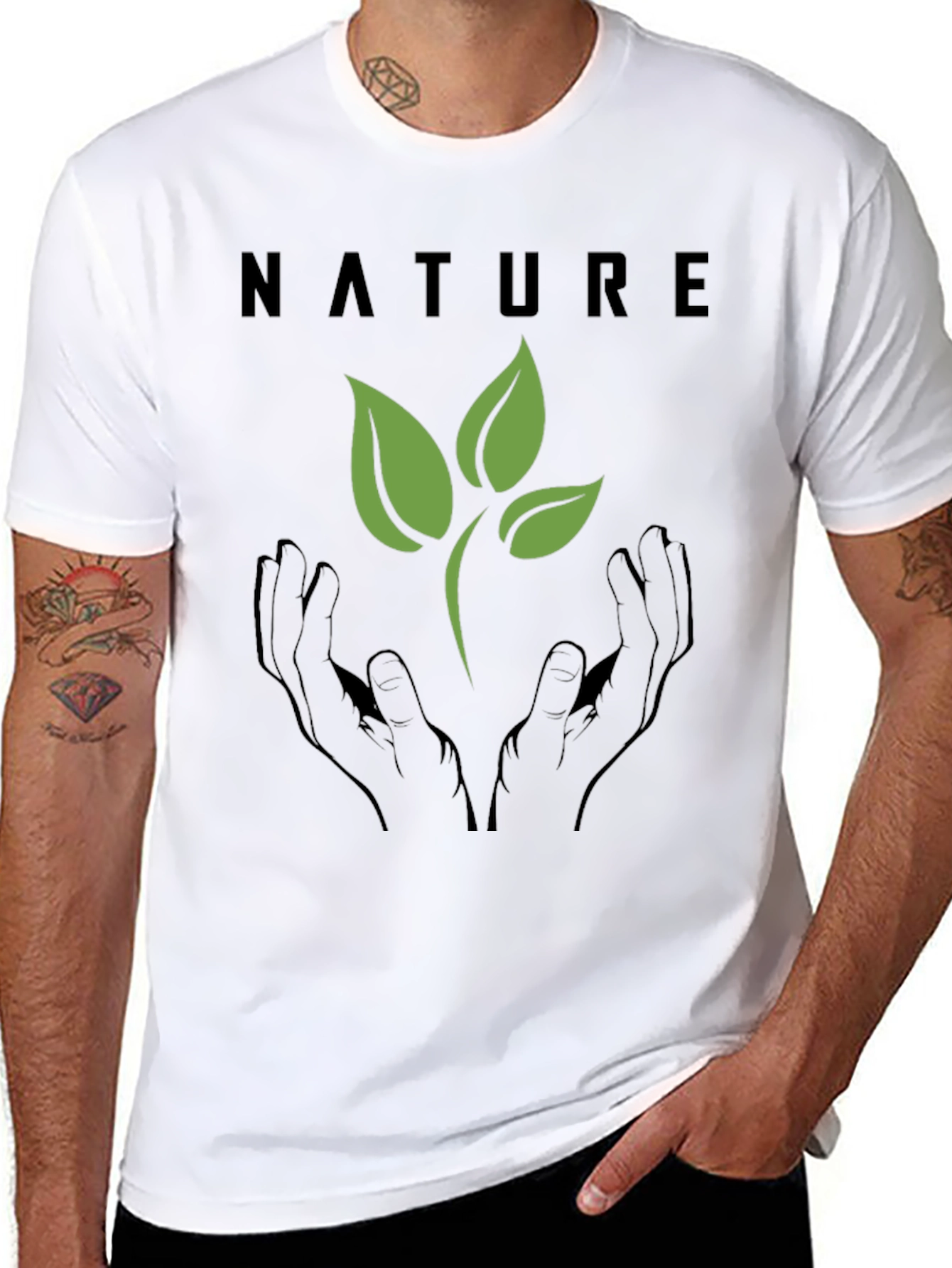 Nature Graphic Tee - Eco Friendly Design
