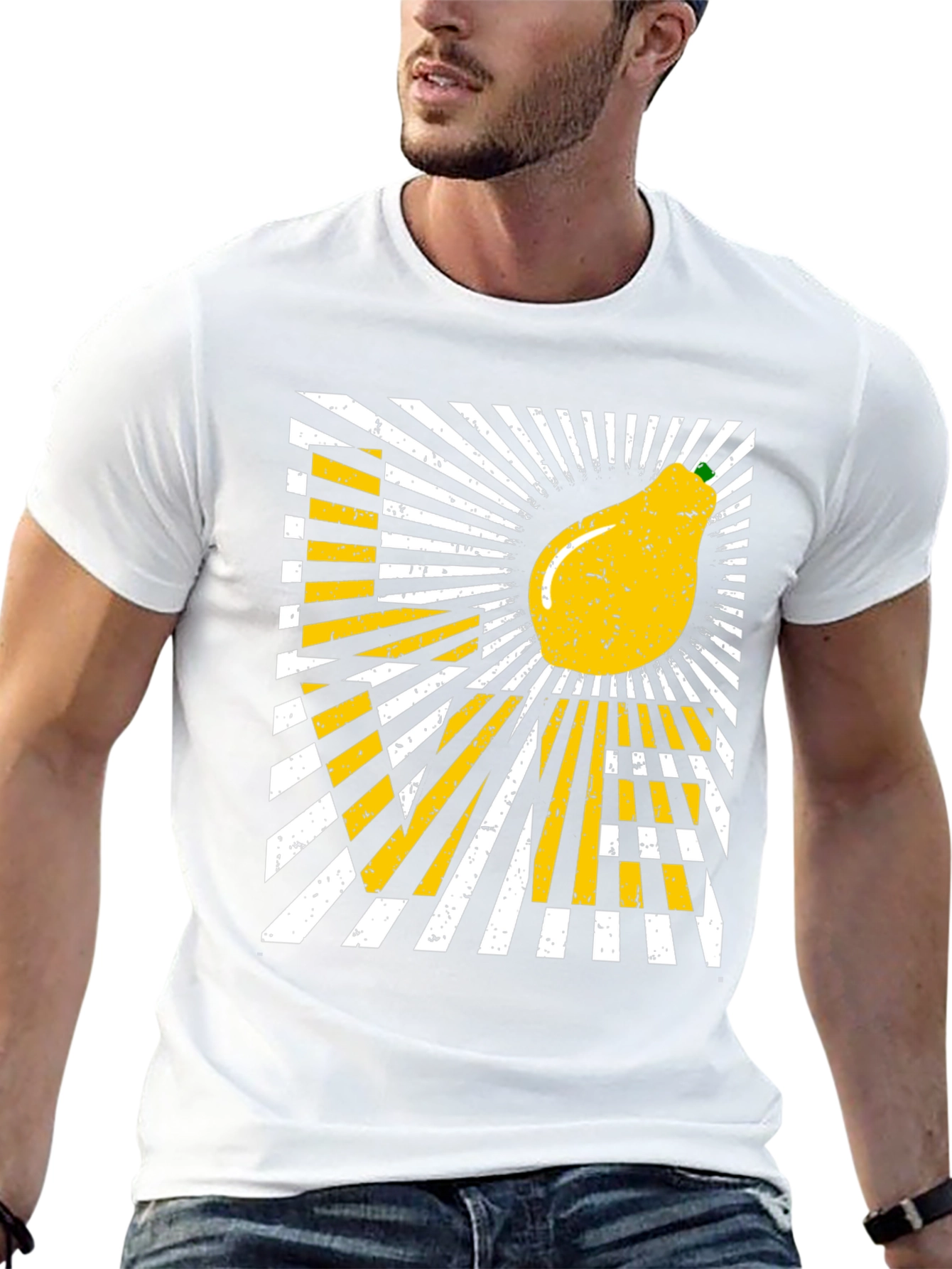 Love Pear Graphic T-Shirt - Black Cotton Tee