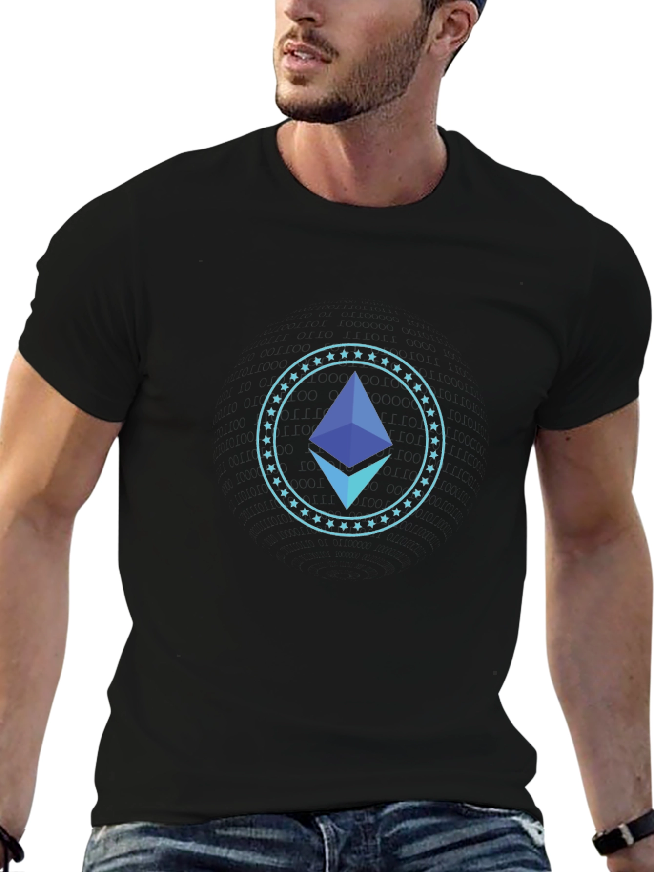 Ethereum Crypto Black T-Shirt - Stylish & Modern